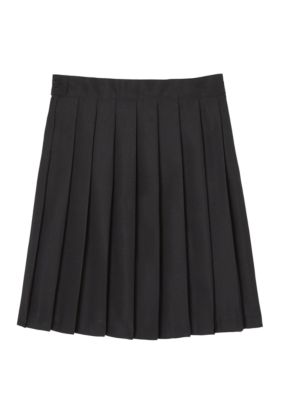 Girls 7-20 Adjustable Waist Mid Length Pleated Skirt