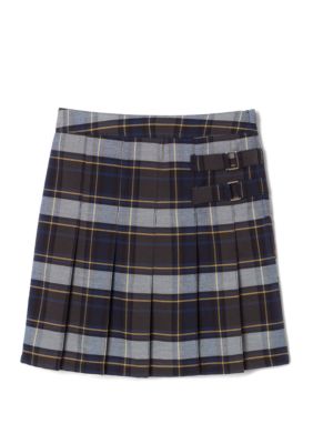 Girls 7-20 Adjustable Waist Plaid 2 Tab Scooter