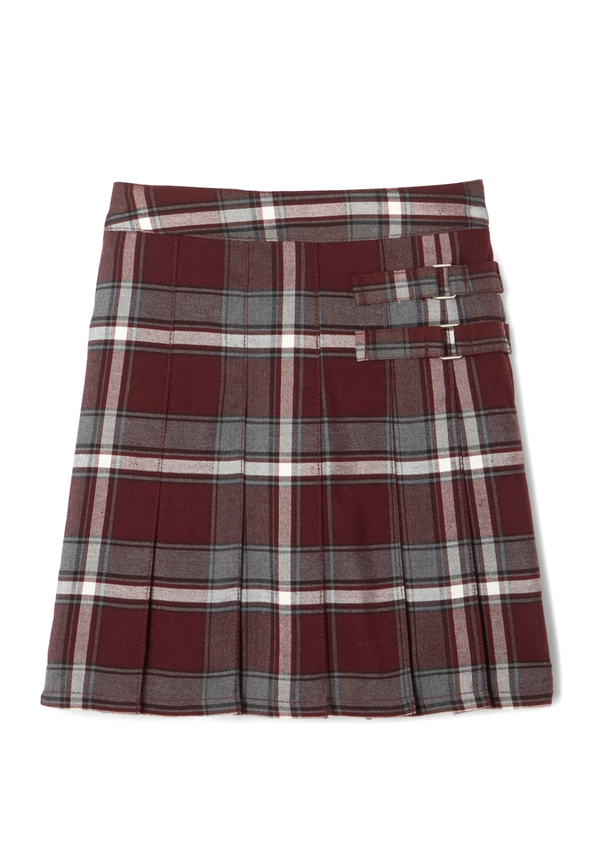 Girls 7-20 Adjustable Waist Plaid 2 Tab Scooter