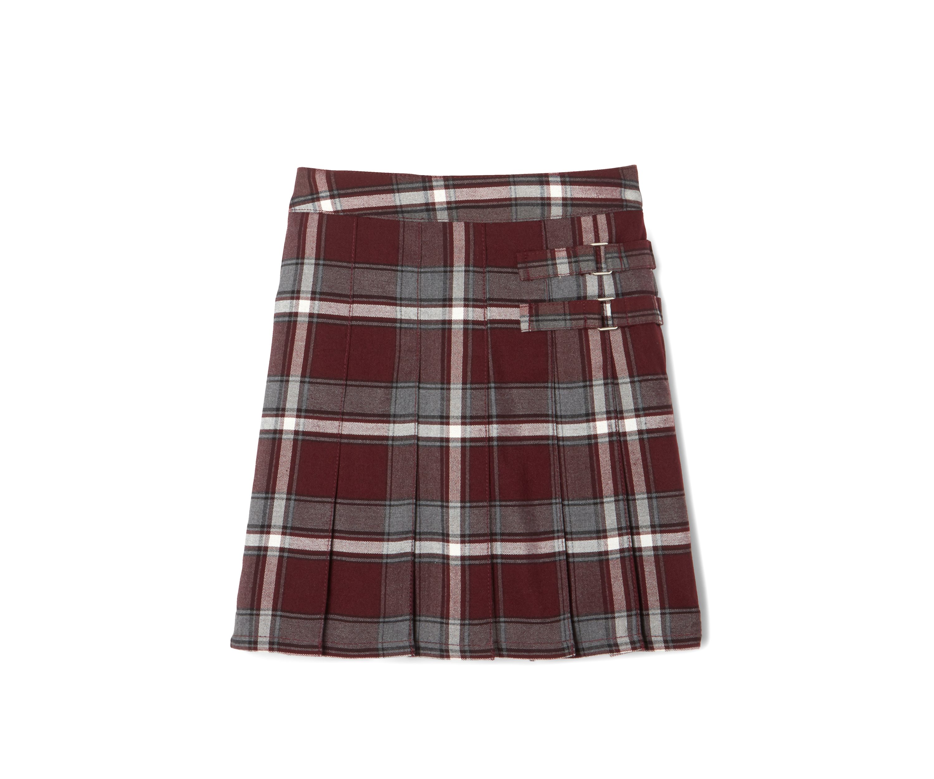 Girls 7-20 Adjustable Waist Plaid 2 Tab Scooter
