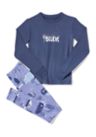 Girls 7-16 Cloud Knit Long Sleeve T-Shirt and Jogger Pant 2-Piece Pajama Set