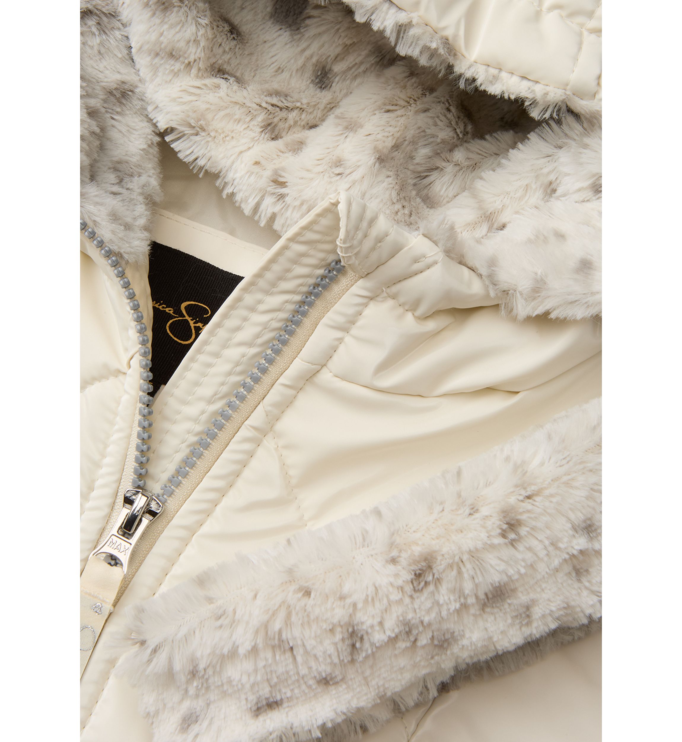 Girls 4-6x Metallic Puffer with Headband