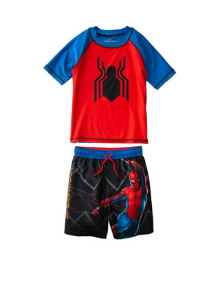 Marvel Boys Spiderman Two Piece Swim Set 