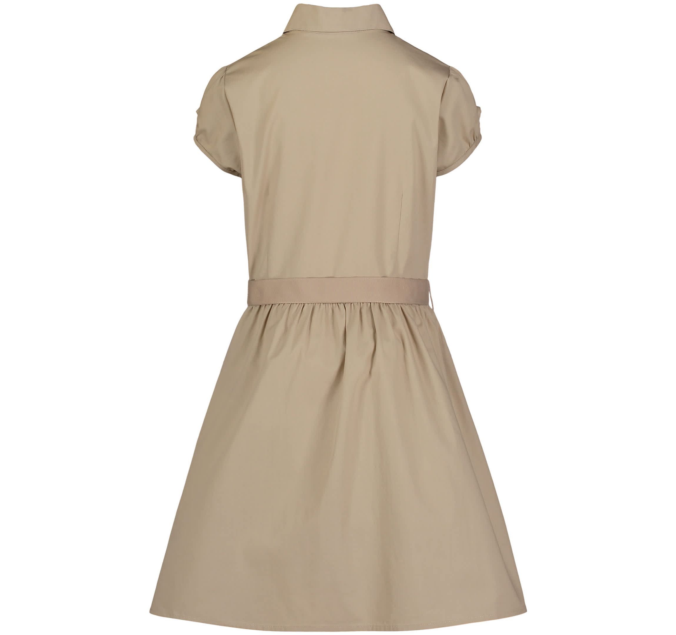Girls 7-16 Short Sleeve Belted Shirtdress