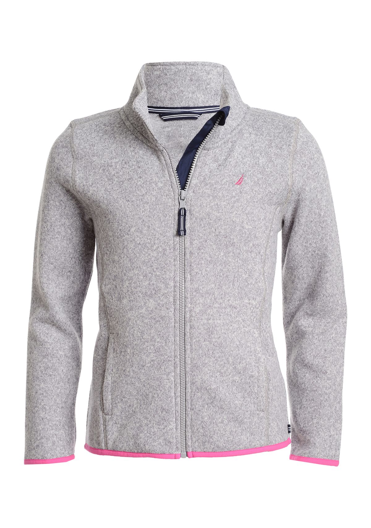 Girls 4-6x Sweater Fleece Jacket