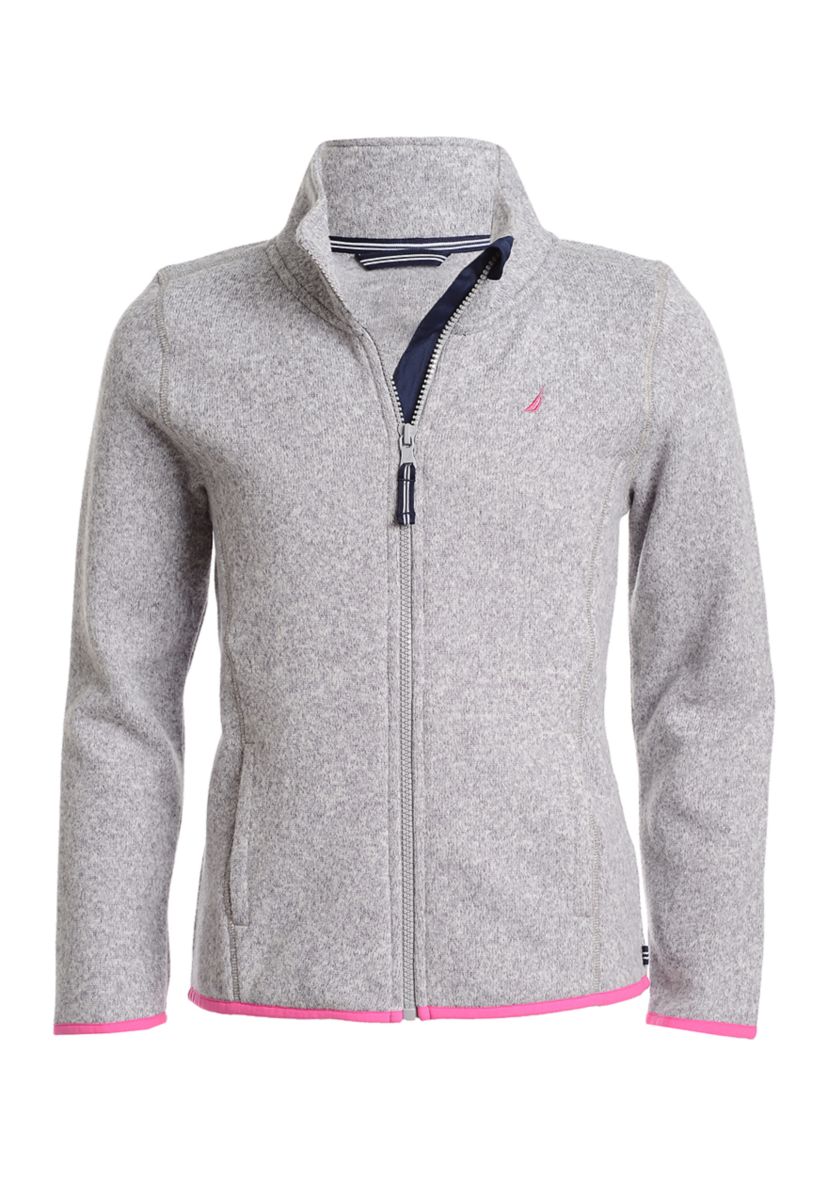 Girls 7-16 Sweater Fleece Jacket