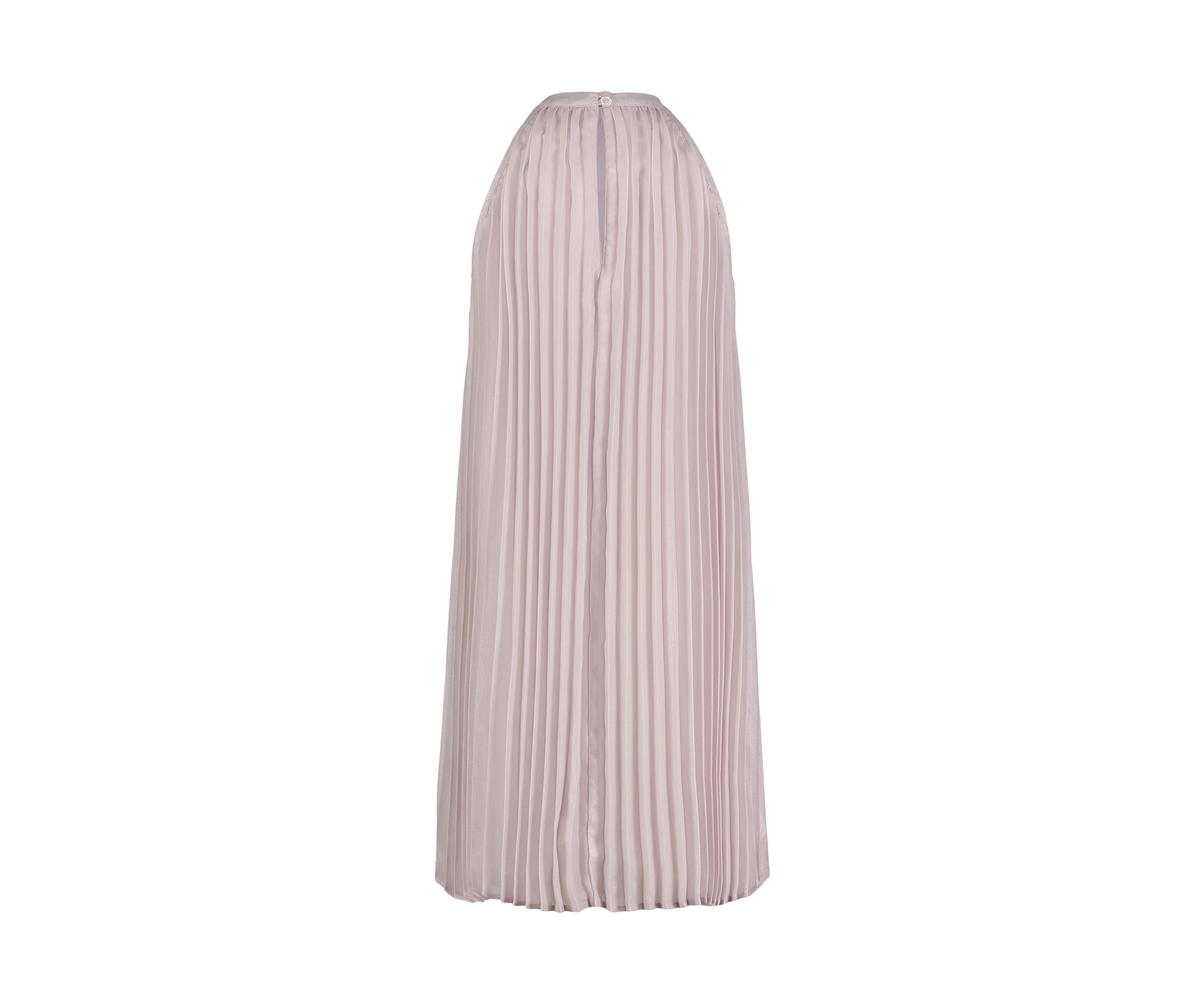 Girls 7-16 Pleated Metallic High-Neck Swing Dress