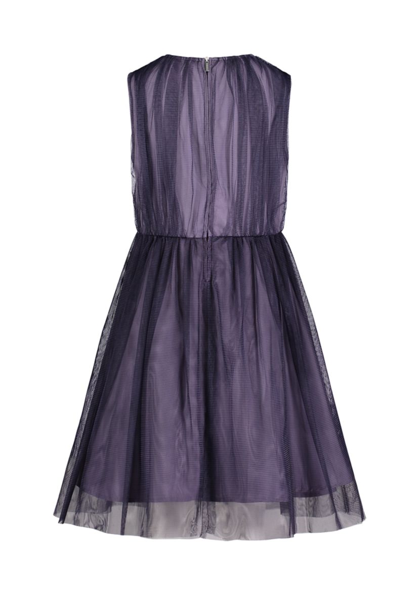 Girls 7-16 Printed Tulle Modern Sleeveless Tutu Dress