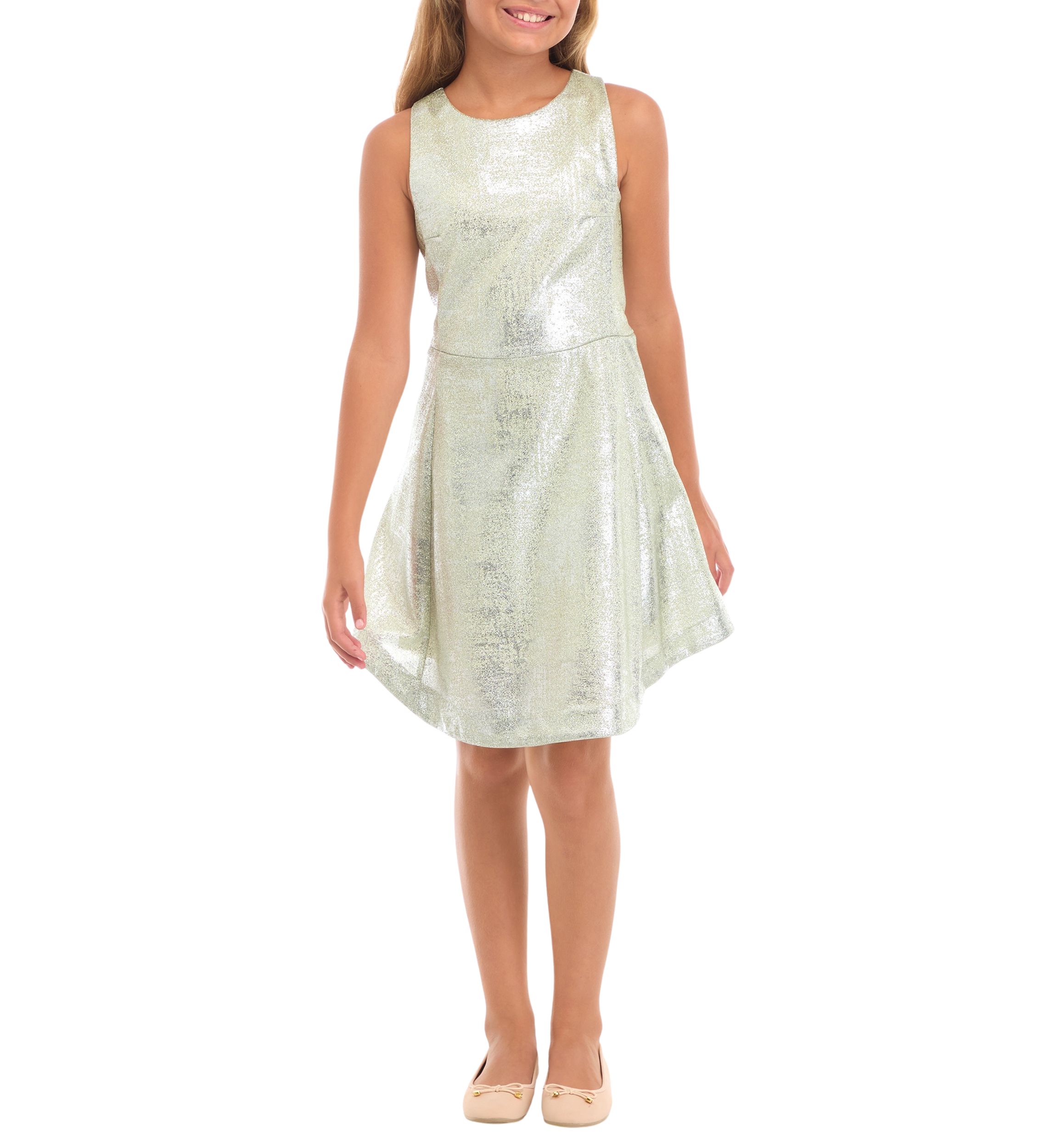 Girls 7-16 Squared Off Dress