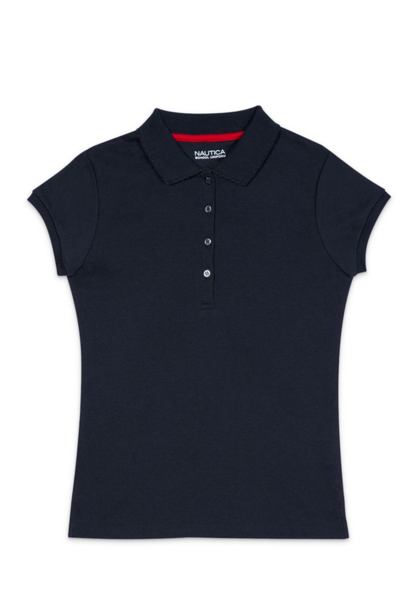 Girls 7-16 Interlock Polo