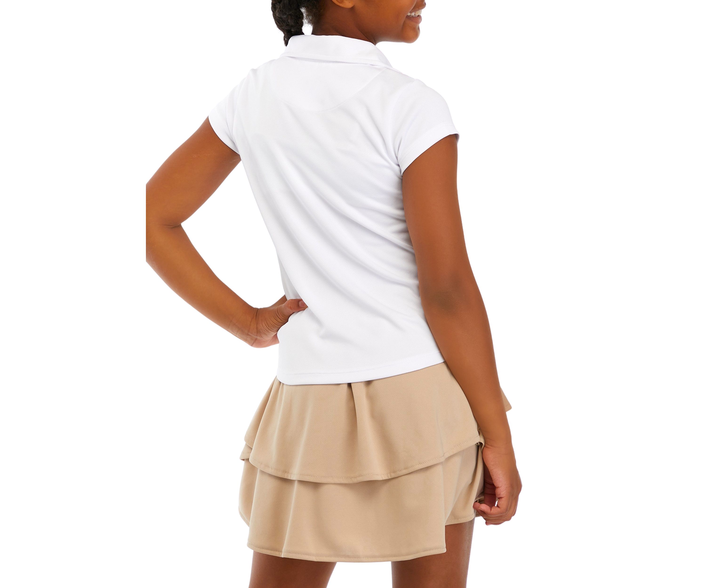 Girls 7-16 Short Sleeve Performance Polo