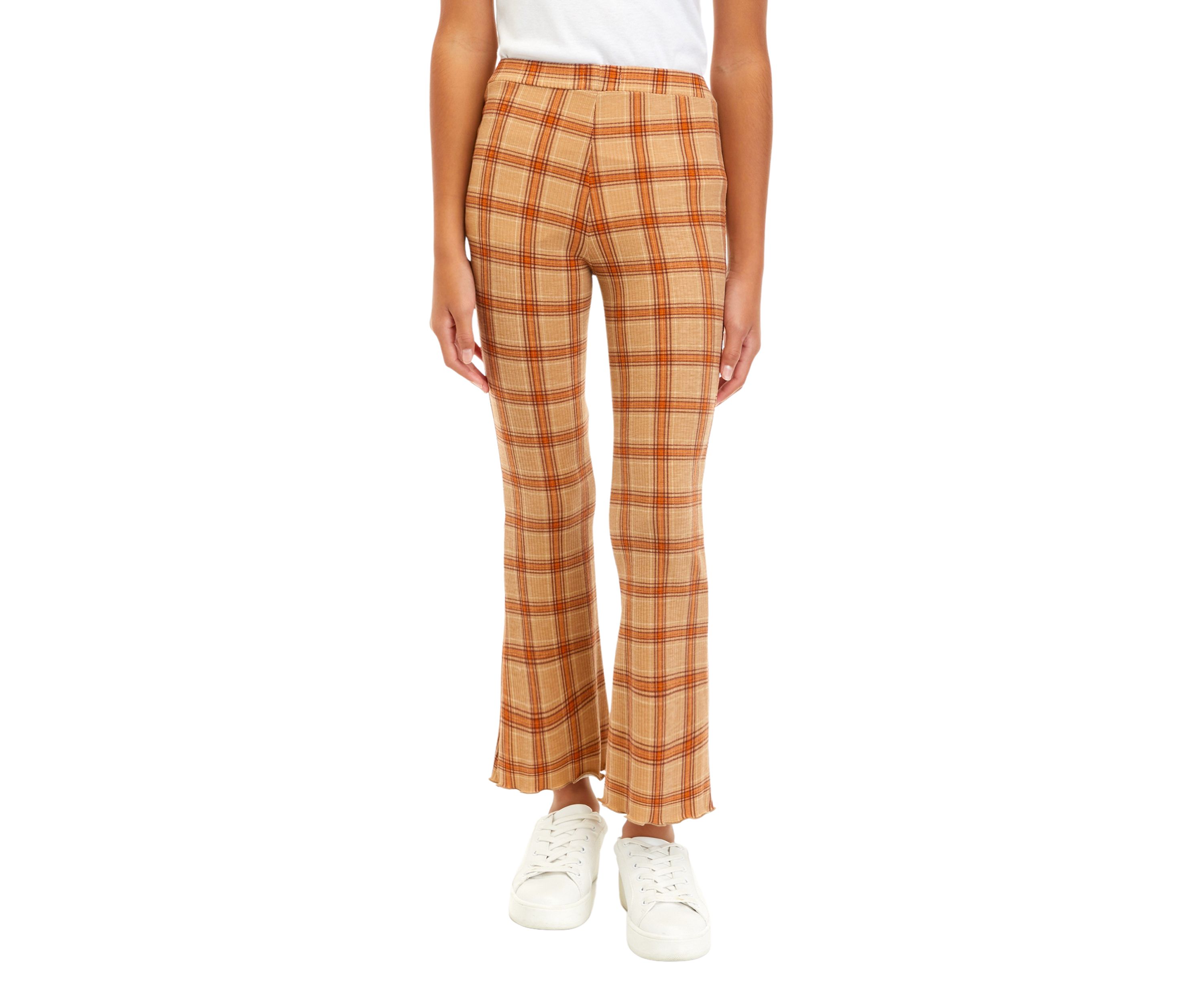 Girls 7-16 Pull On Knit Flare Pants