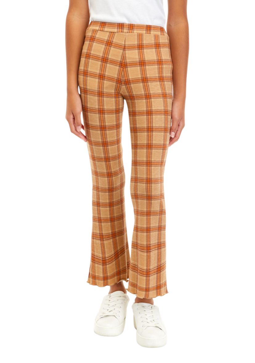 Girls 7-16 Pull On Knit Flare Pants