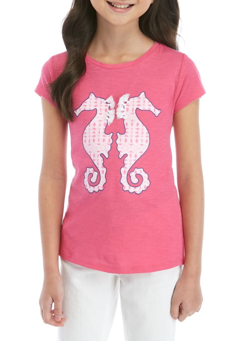 Girls 7-16 Short Sleeve Printed Graphic Tee