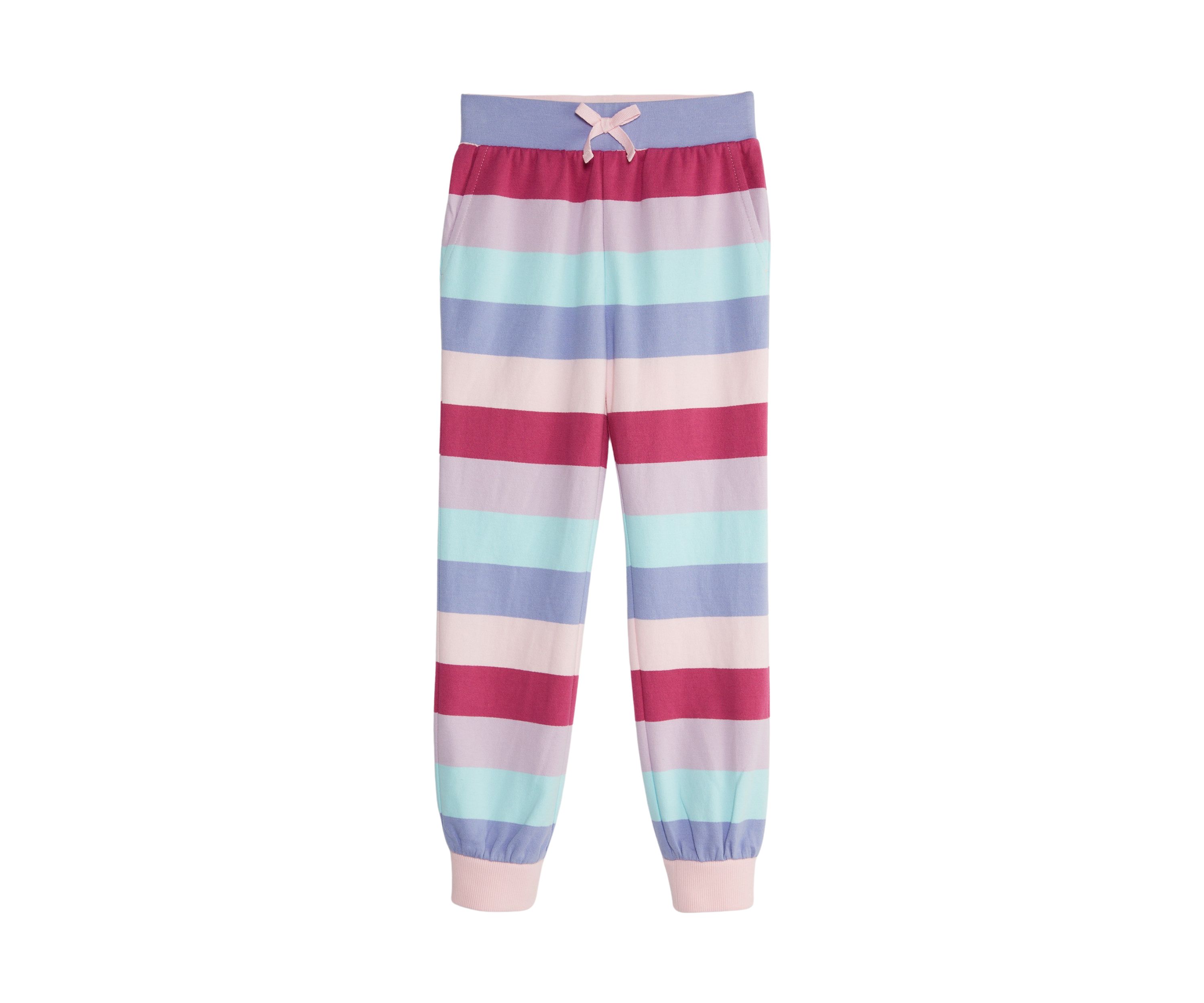 Girls 4-6x High Rise Striped Sweatpants 