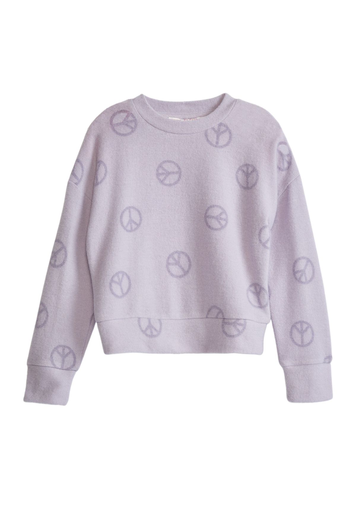 Girls 4-6x Printed Hacci Top
