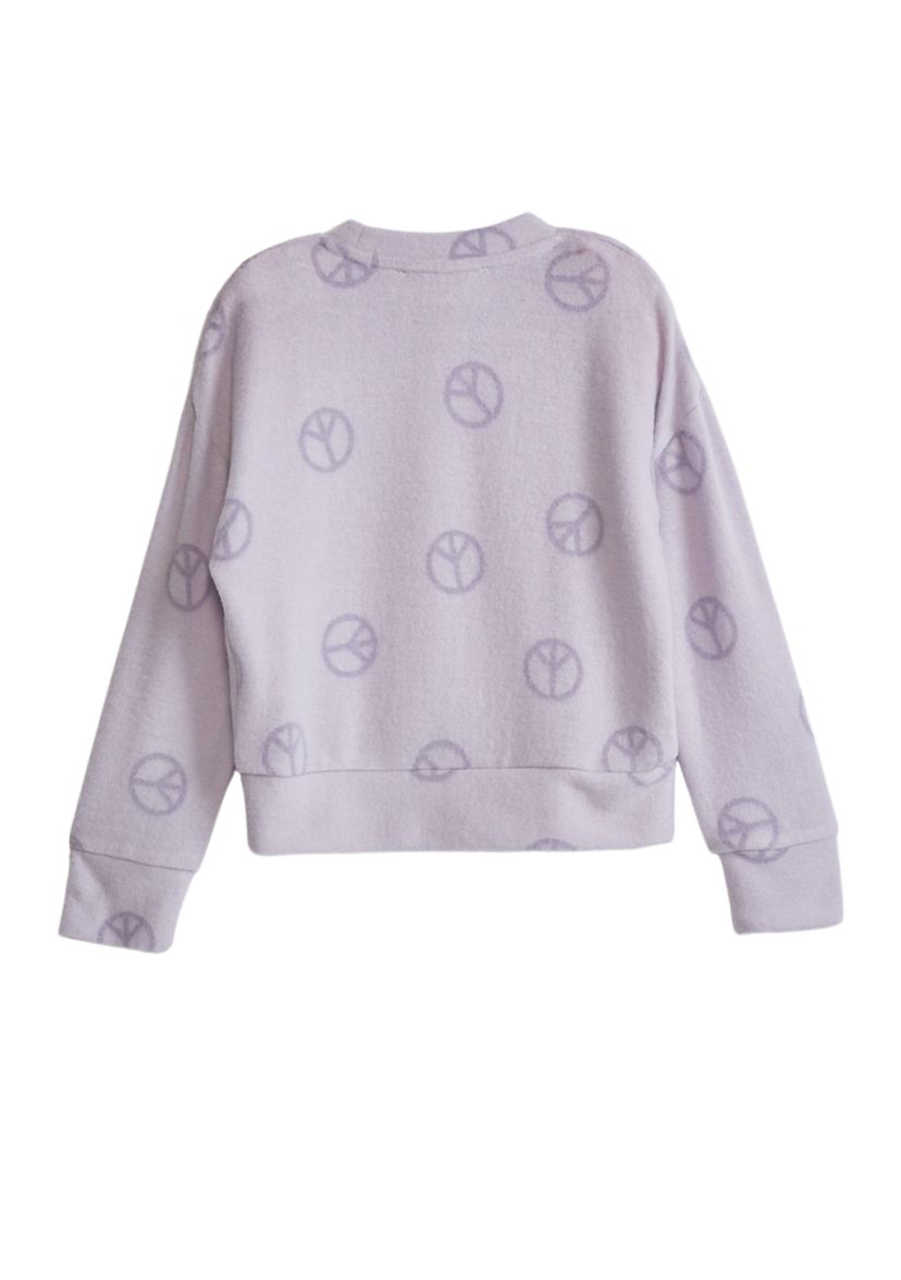 Girls 4-6x Printed Hacci Top