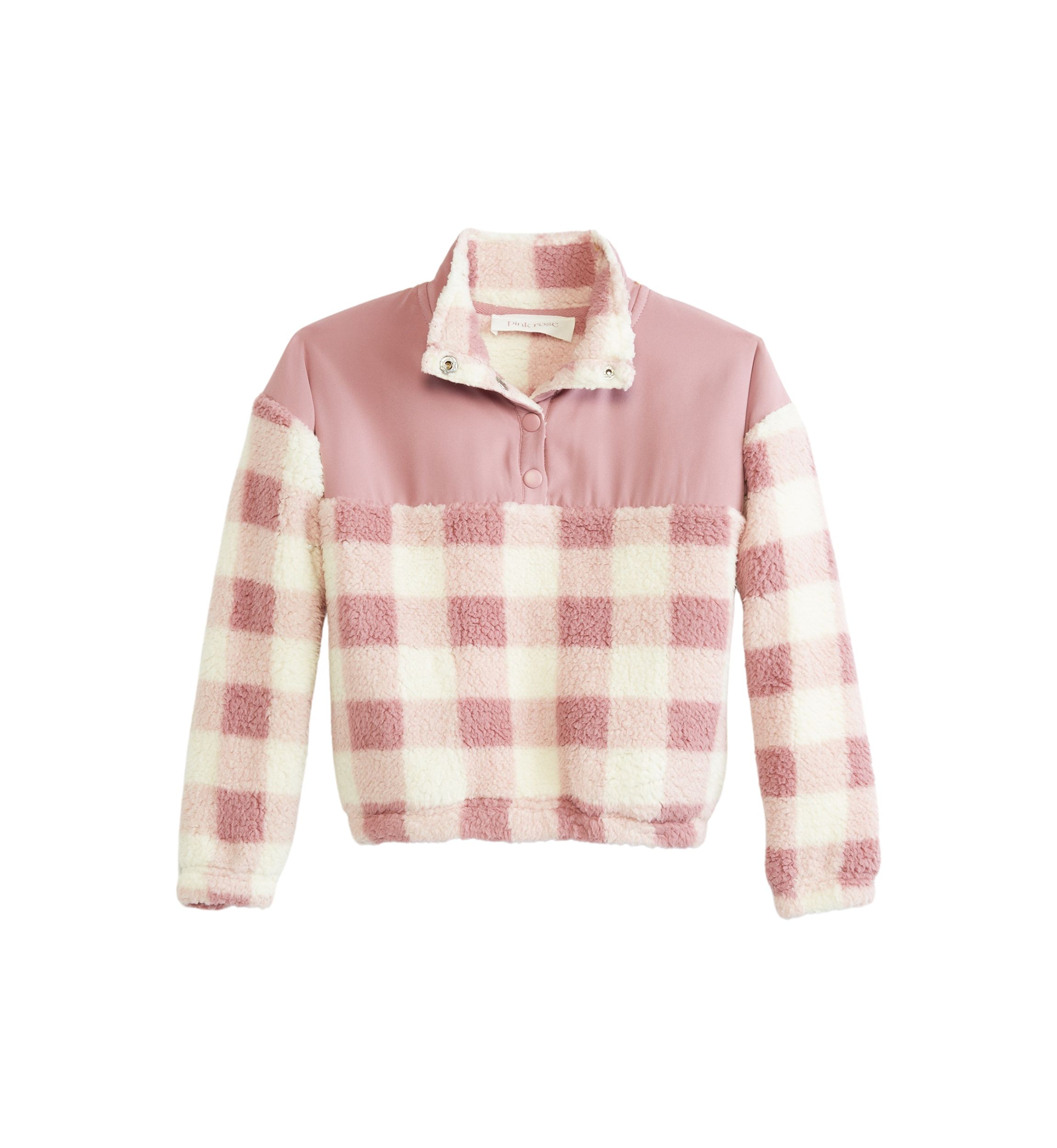 Girls 4-6x Long Sleeve Fleece Fashion Basic Sweatshirt
