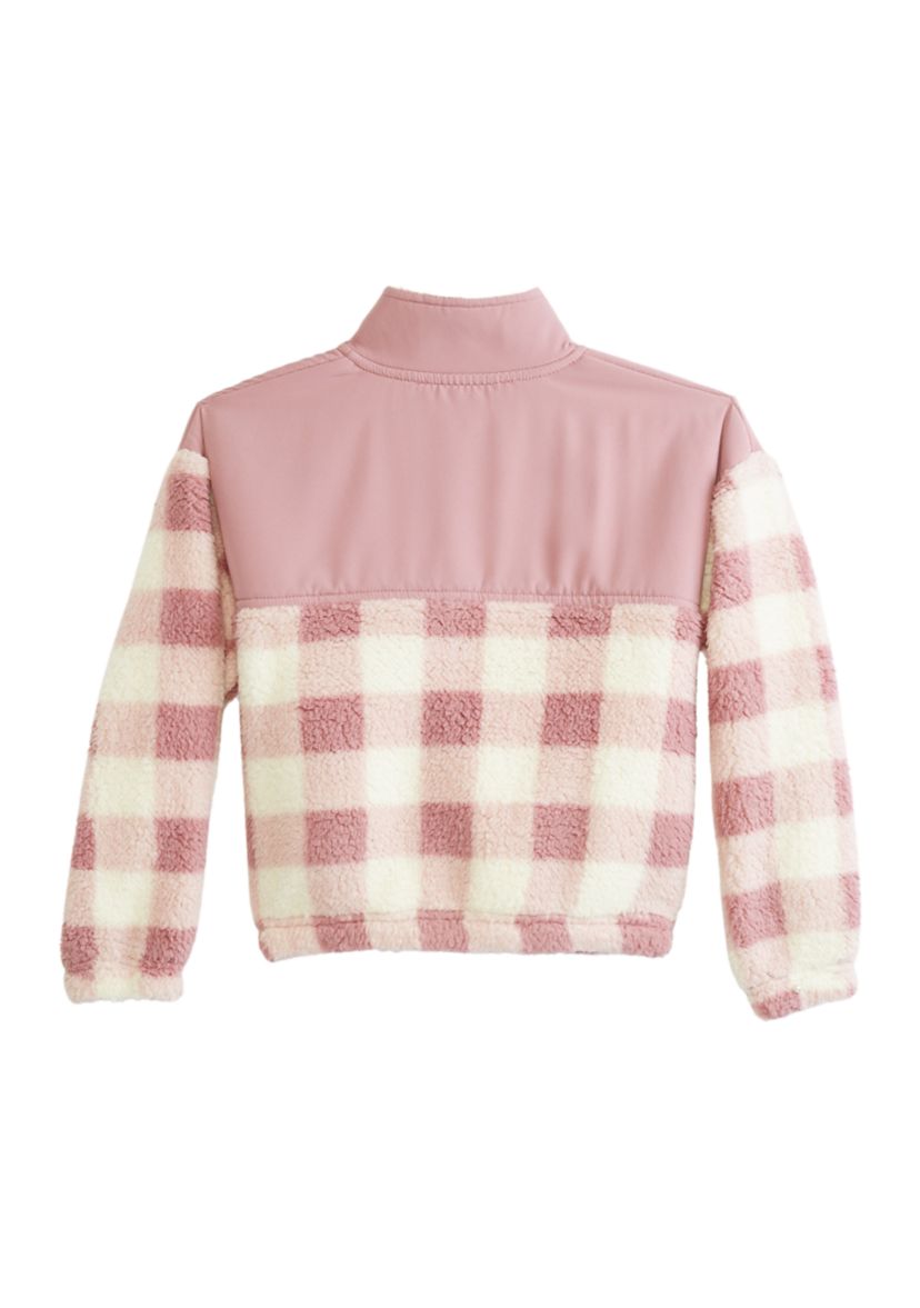 Girls 4-6x Long Sleeve Fleece Fashion Basic Sweatshirt