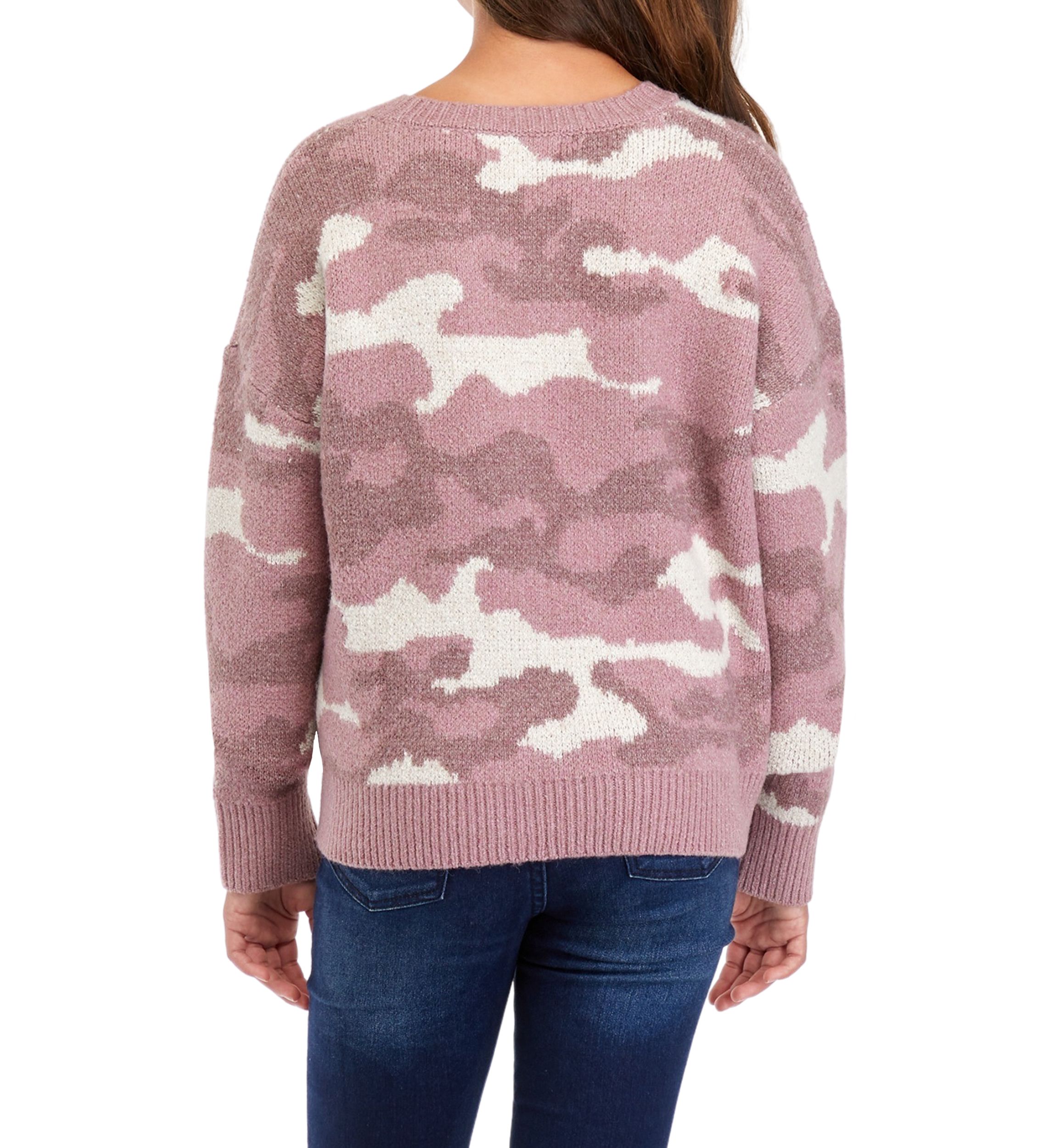 Girls 4-6x Printed Jacquard Sweater
