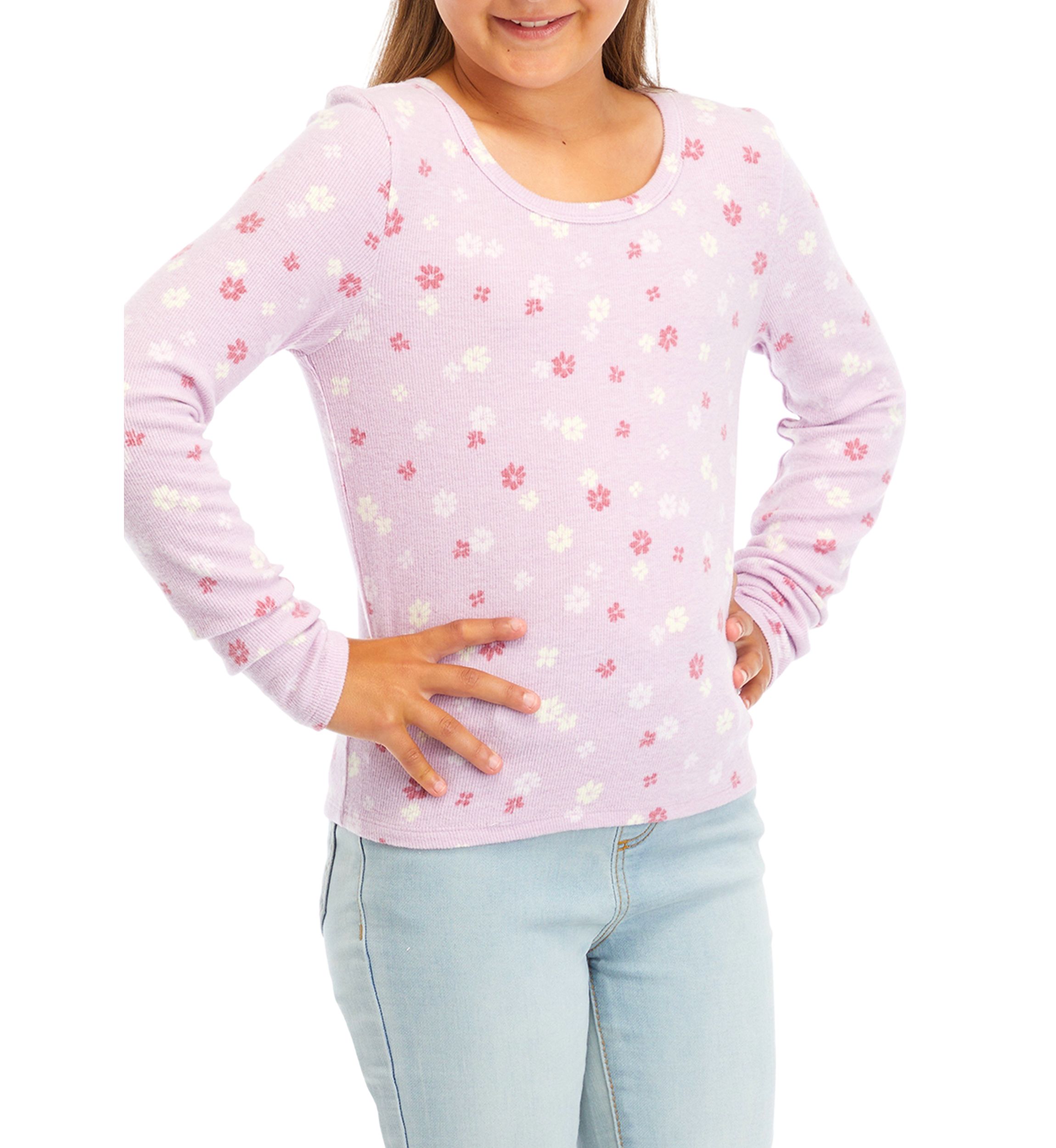 Girls 7-16 Scoop Neck Basic T-Shirt