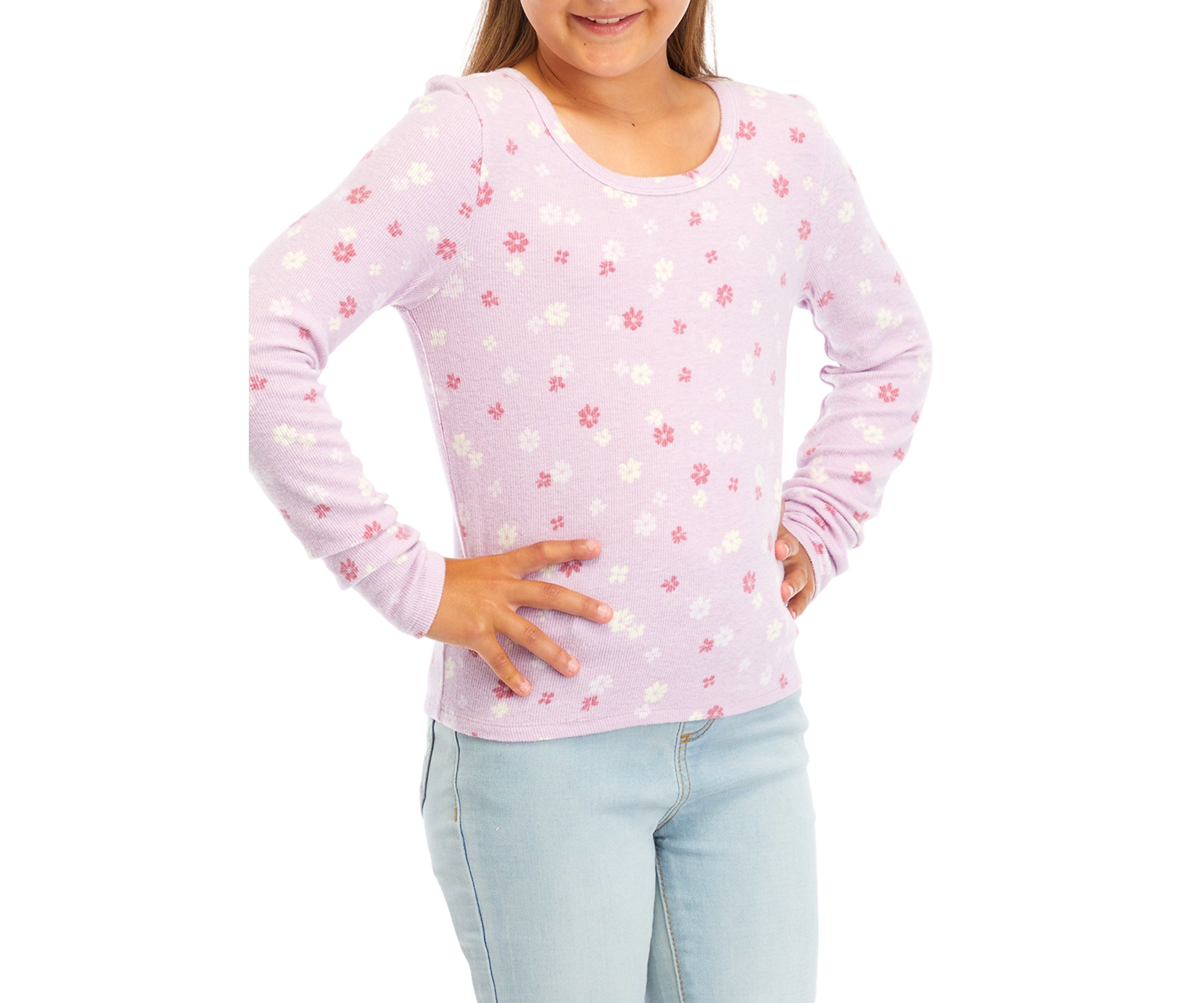 Girls 7-16 Scoop Neck Basic T-Shirt