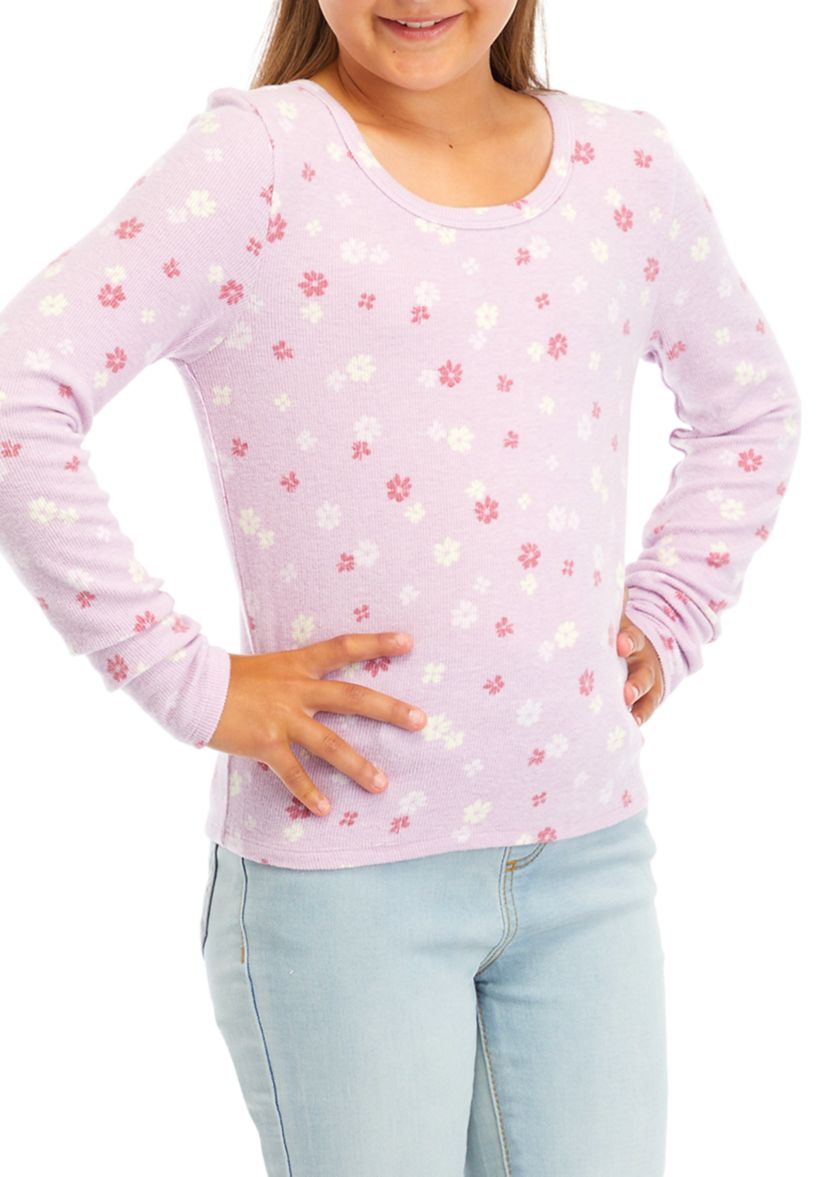 Girls 7-16 Scoop Neck Basic T-Shirt