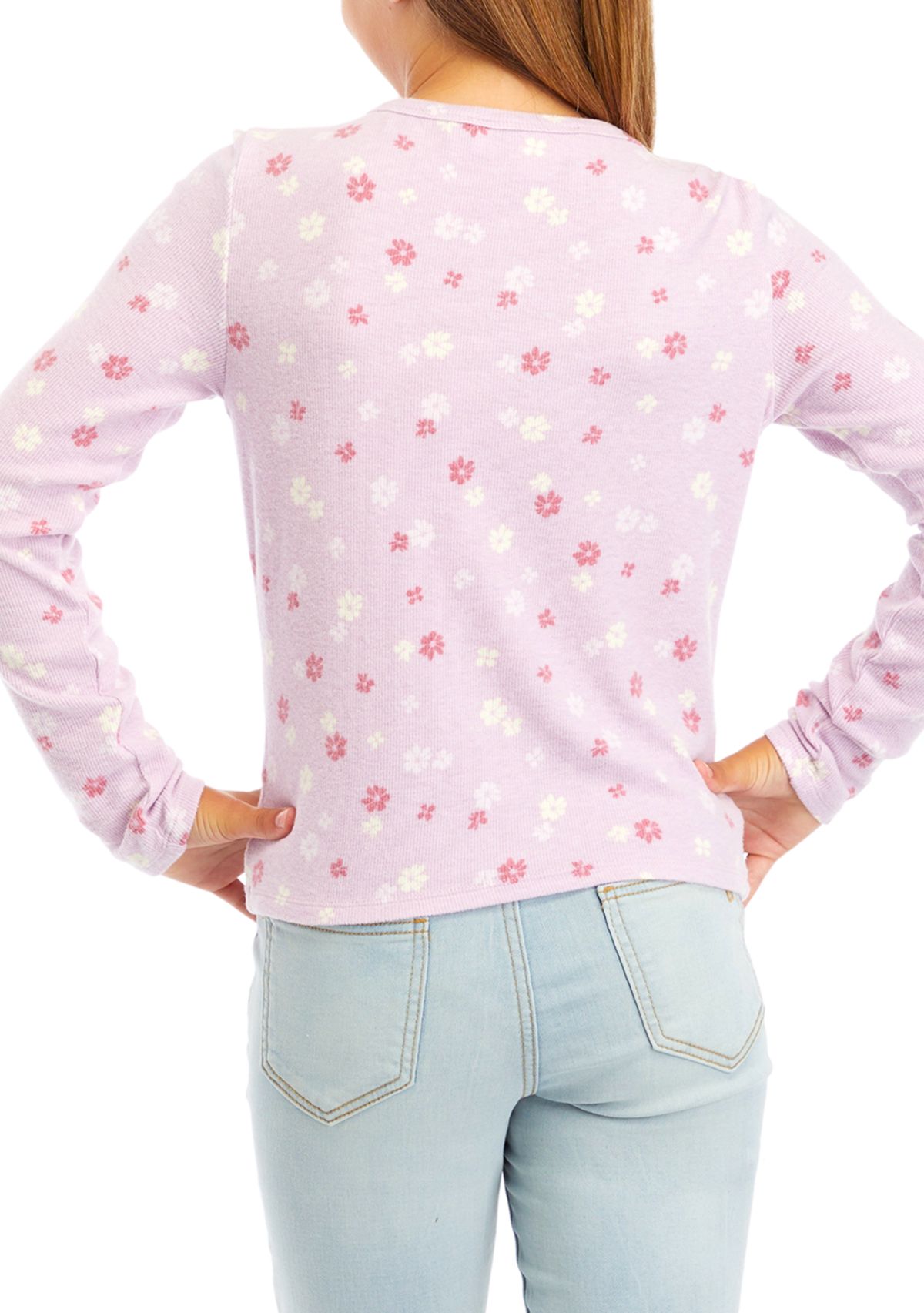 Girls 7-16 Scoop Neck Basic T-Shirt