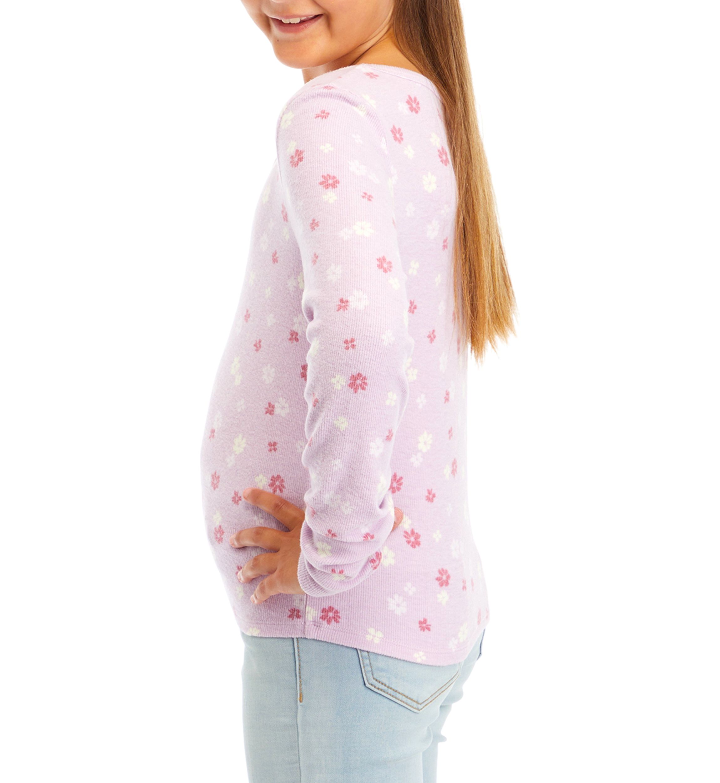 Girls 7-16 Scoop Neck Basic T-Shirt