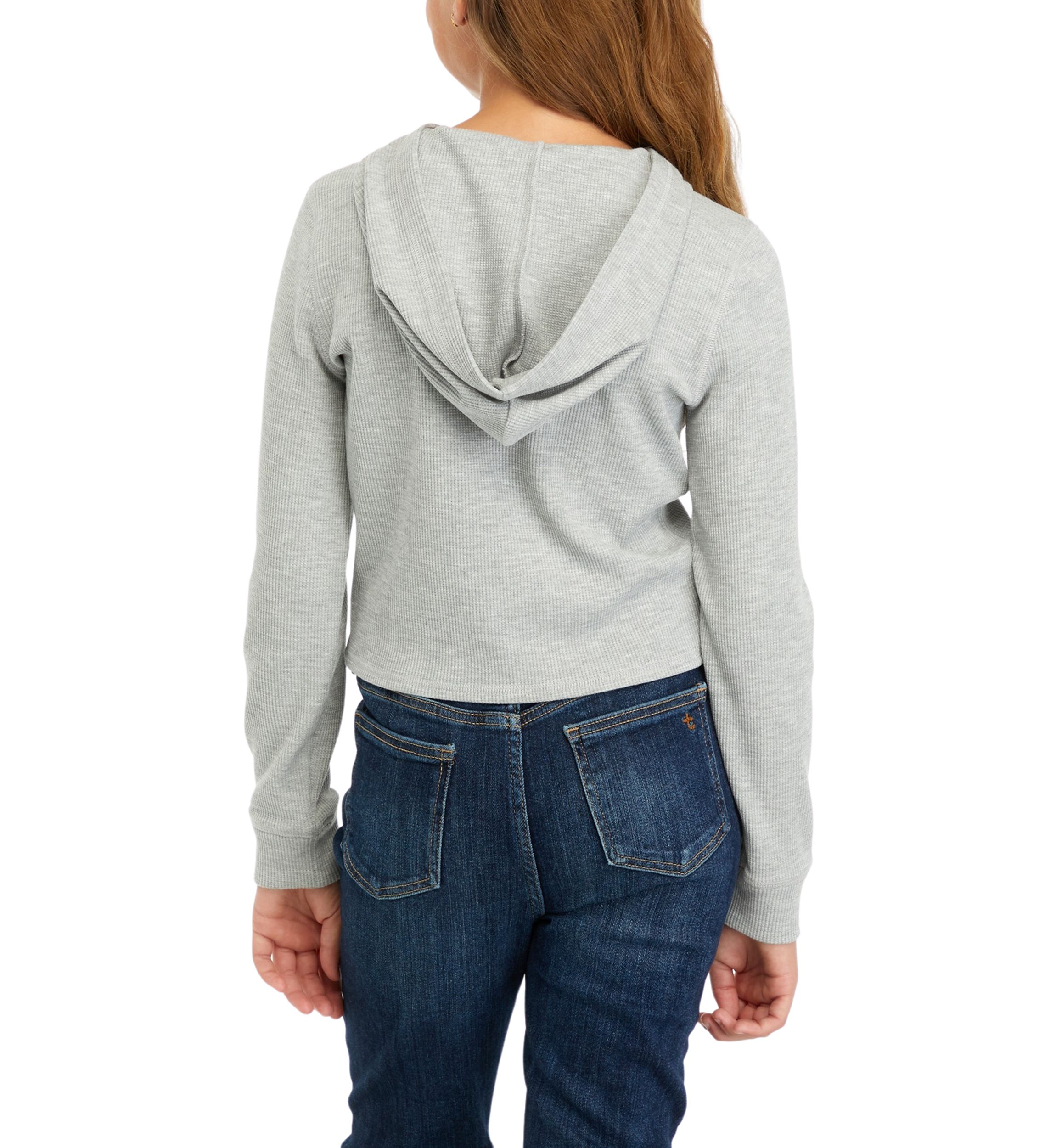 Girls 7-16 Thermal Knit Hoodie
