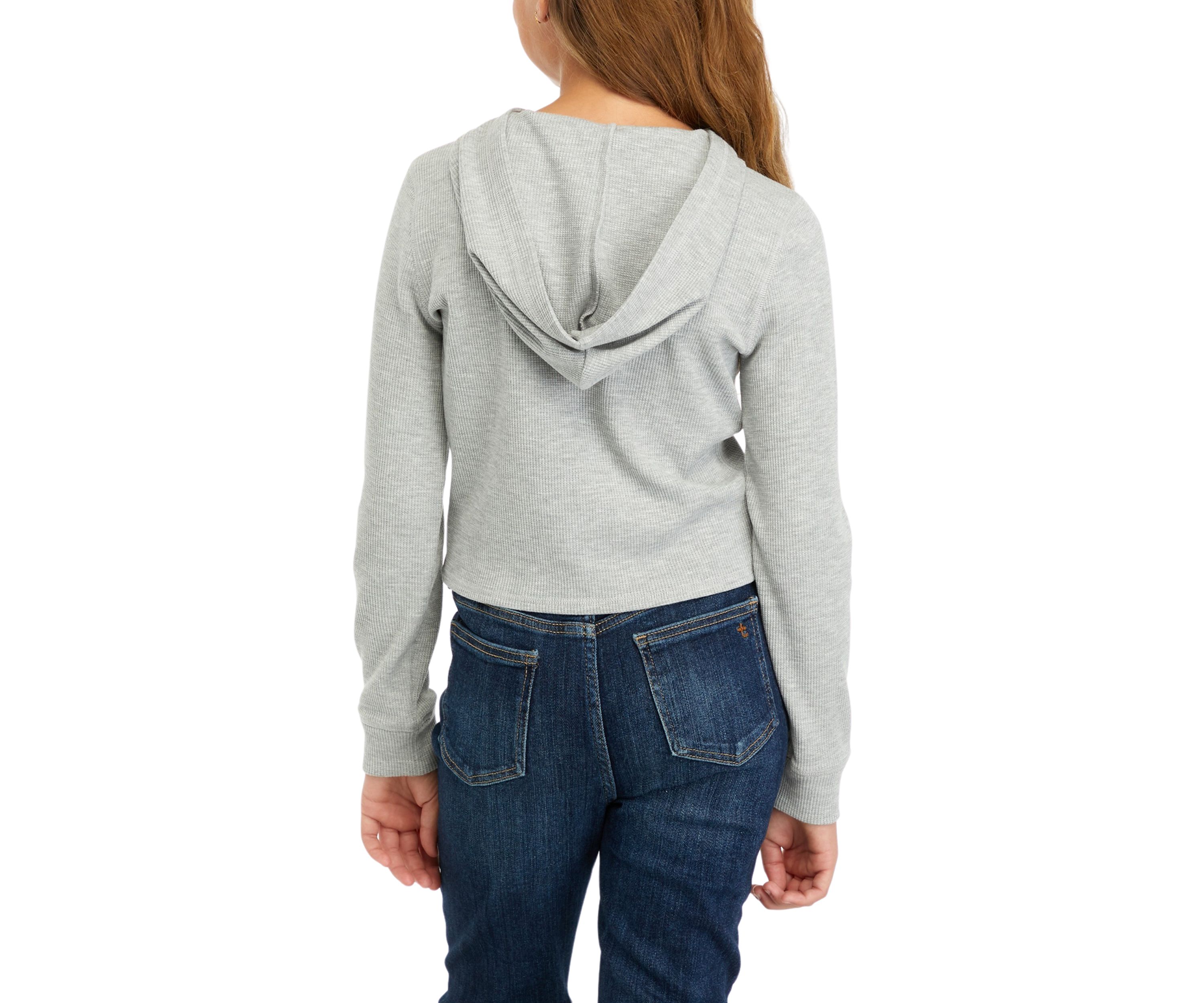 Girls 7-16 Thermal Knit Hoodie