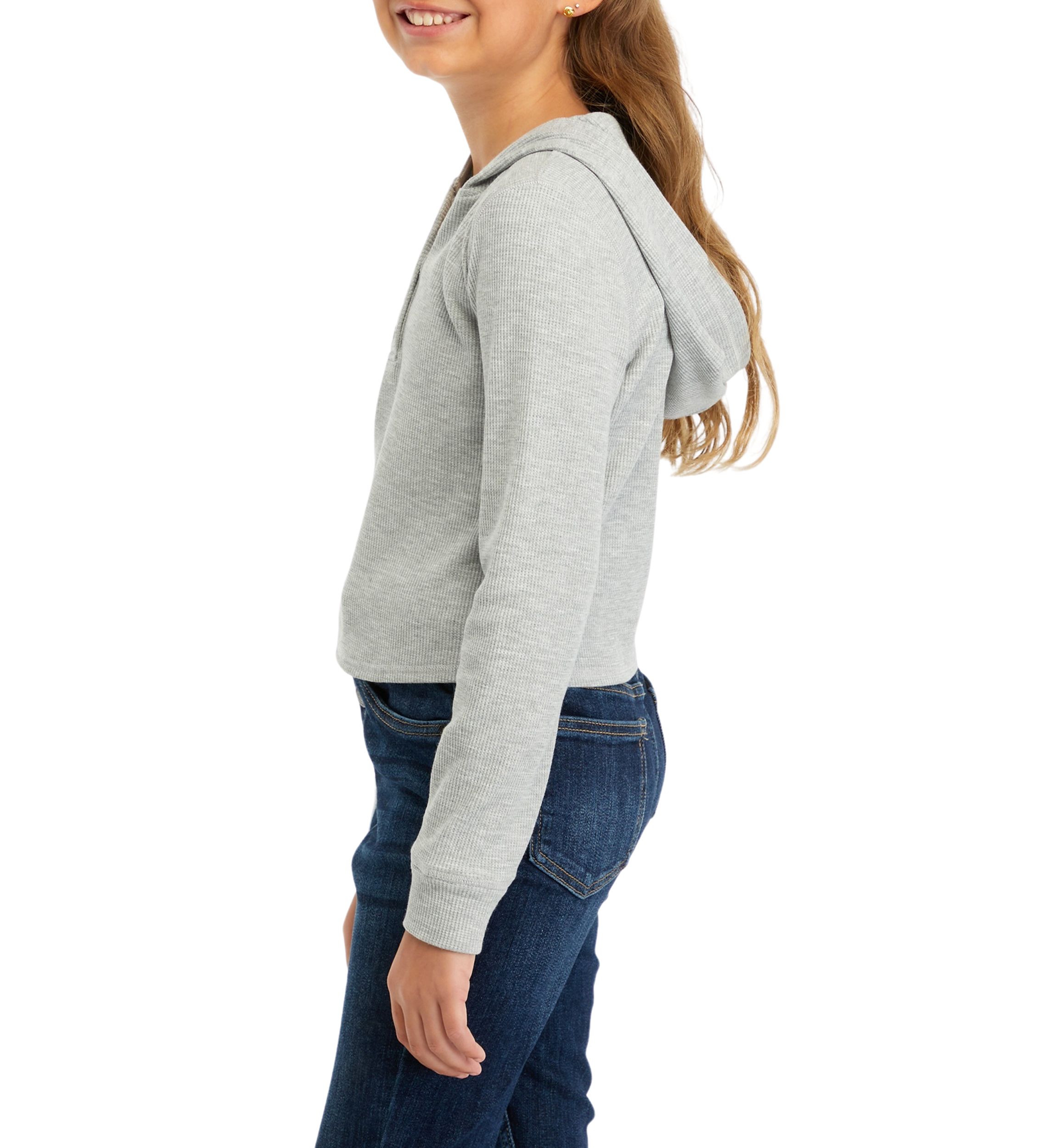 Girls 7-16 Thermal Knit Hoodie