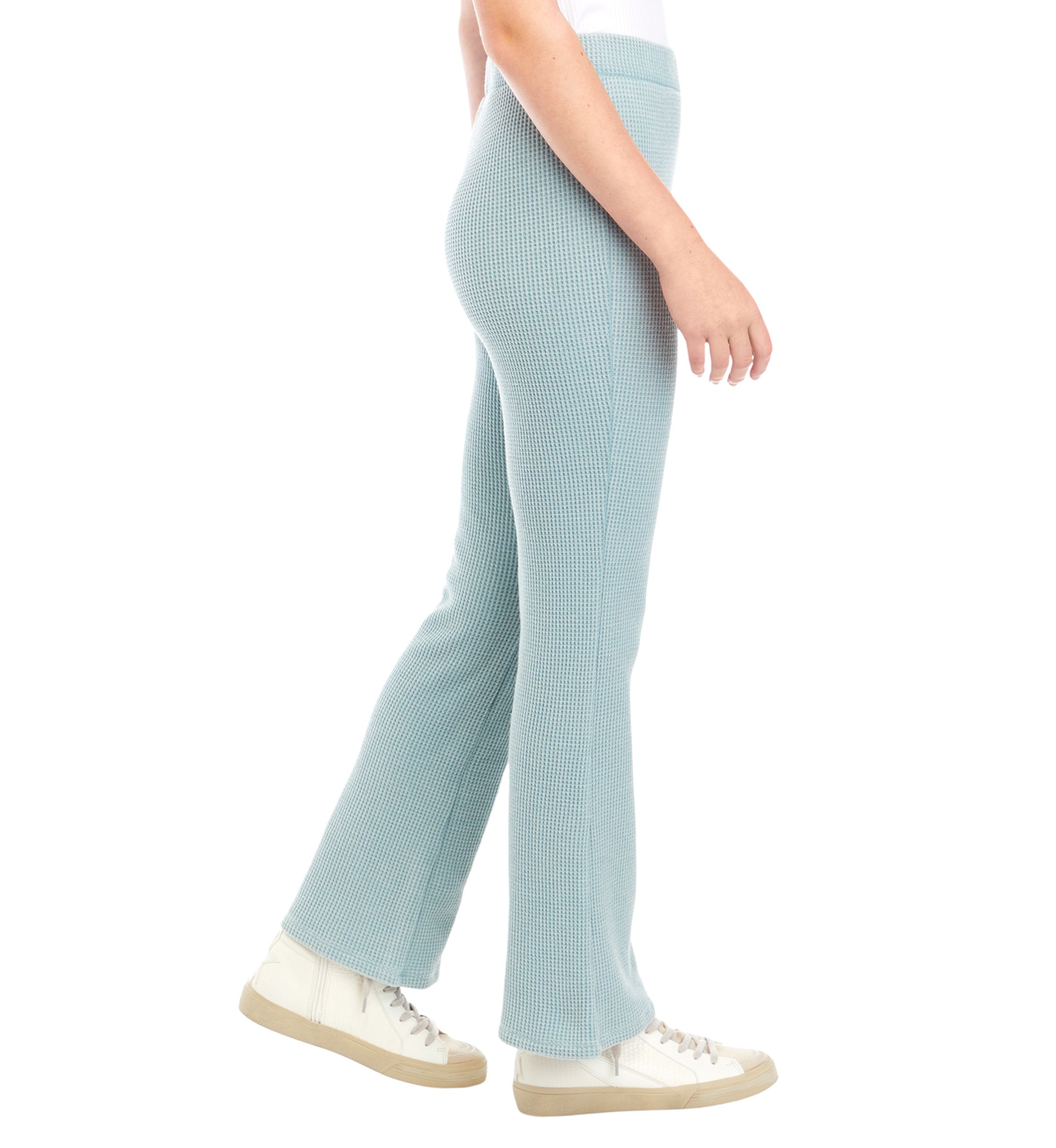 Girls 7-16 Mineral Wash Thermal Knit Pants