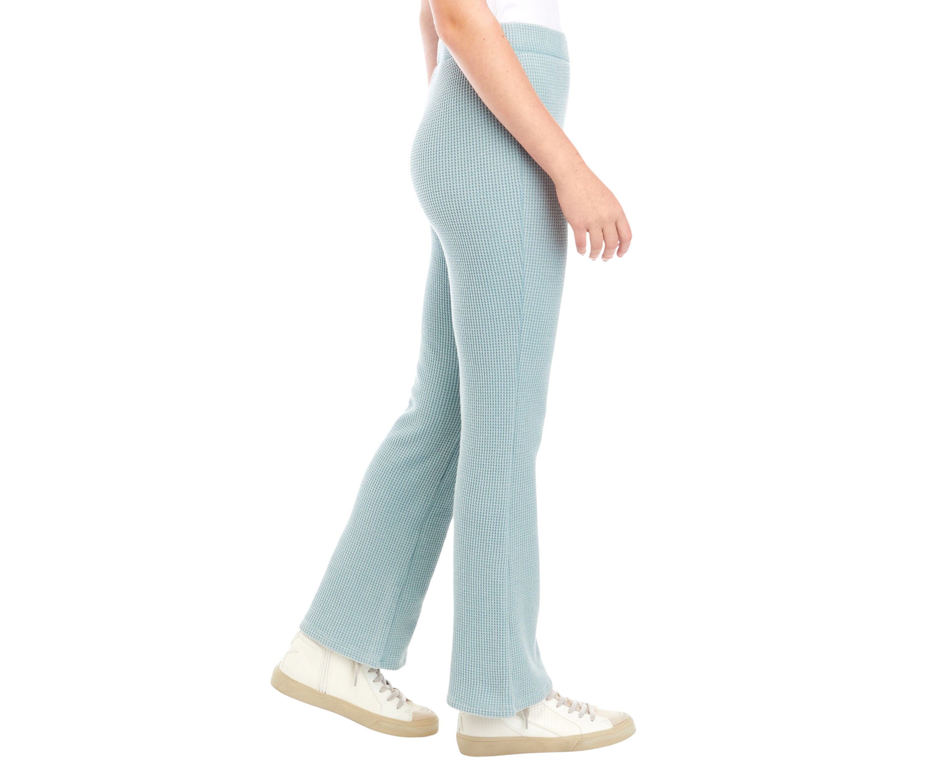 Girls 7-16 Mineral Wash Thermal Knit Pants