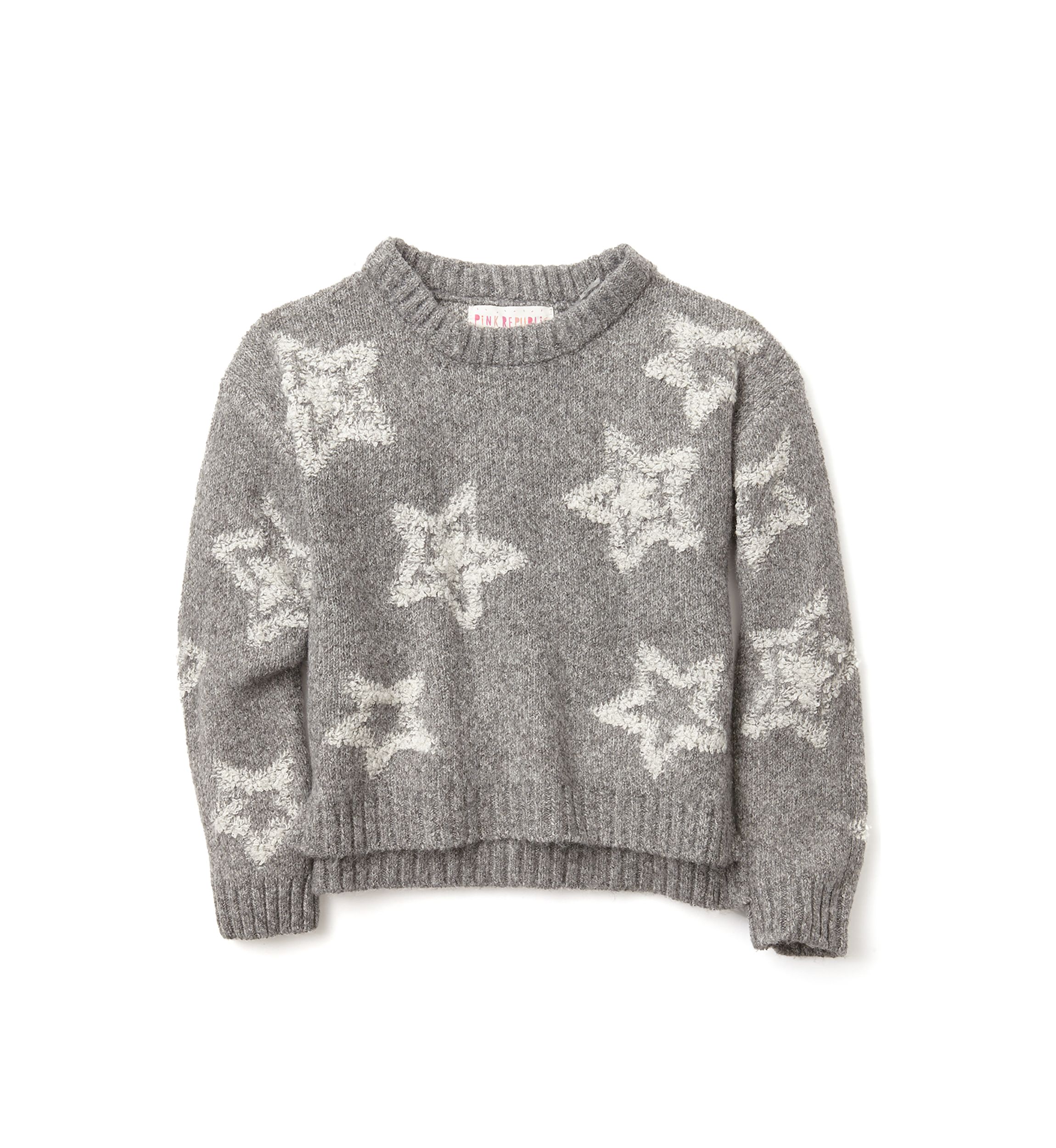 Girls 4-6x Allover Print Stars Sweater