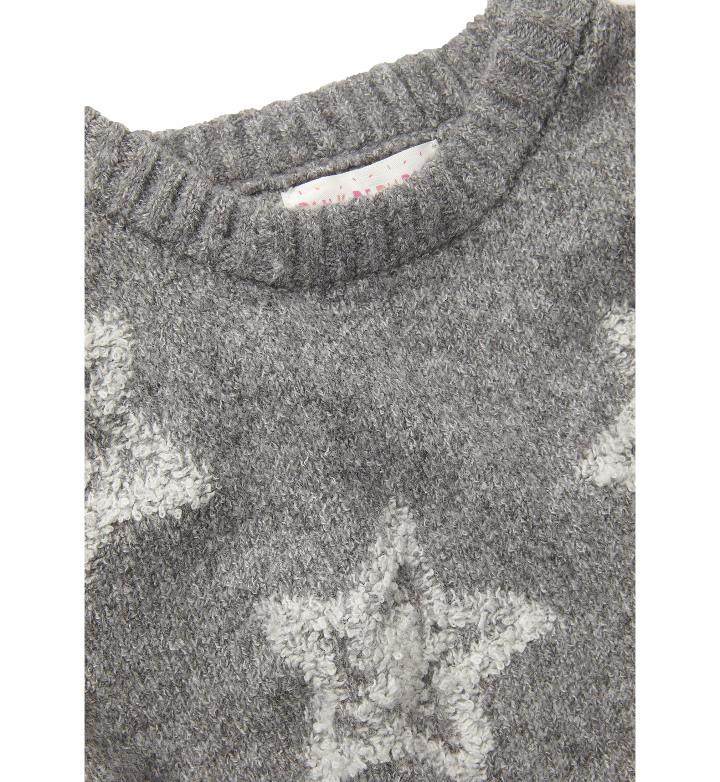 Girls 4-6x Allover Print Stars Sweater