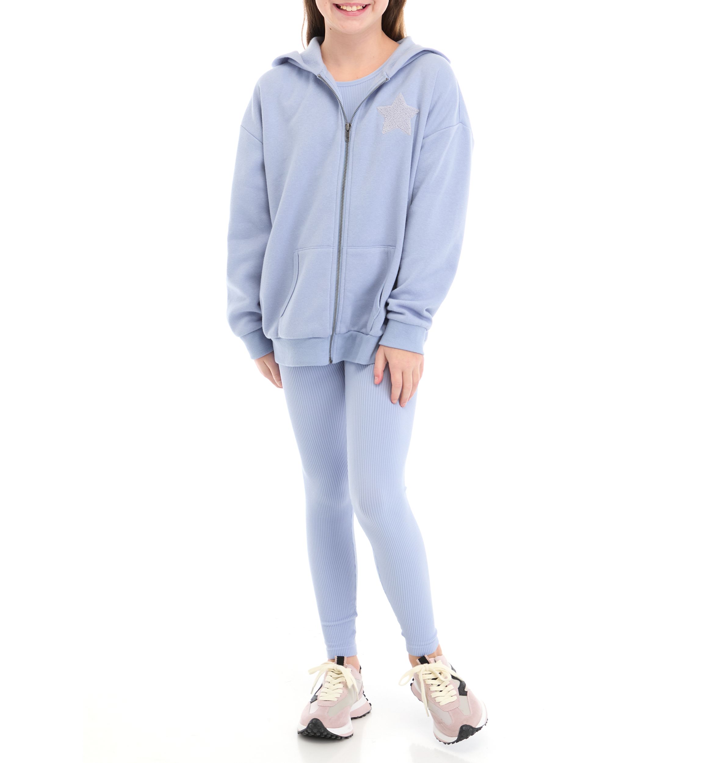 Girls 7-16 Seamless Set with Hoodie, Tank, and Leggings