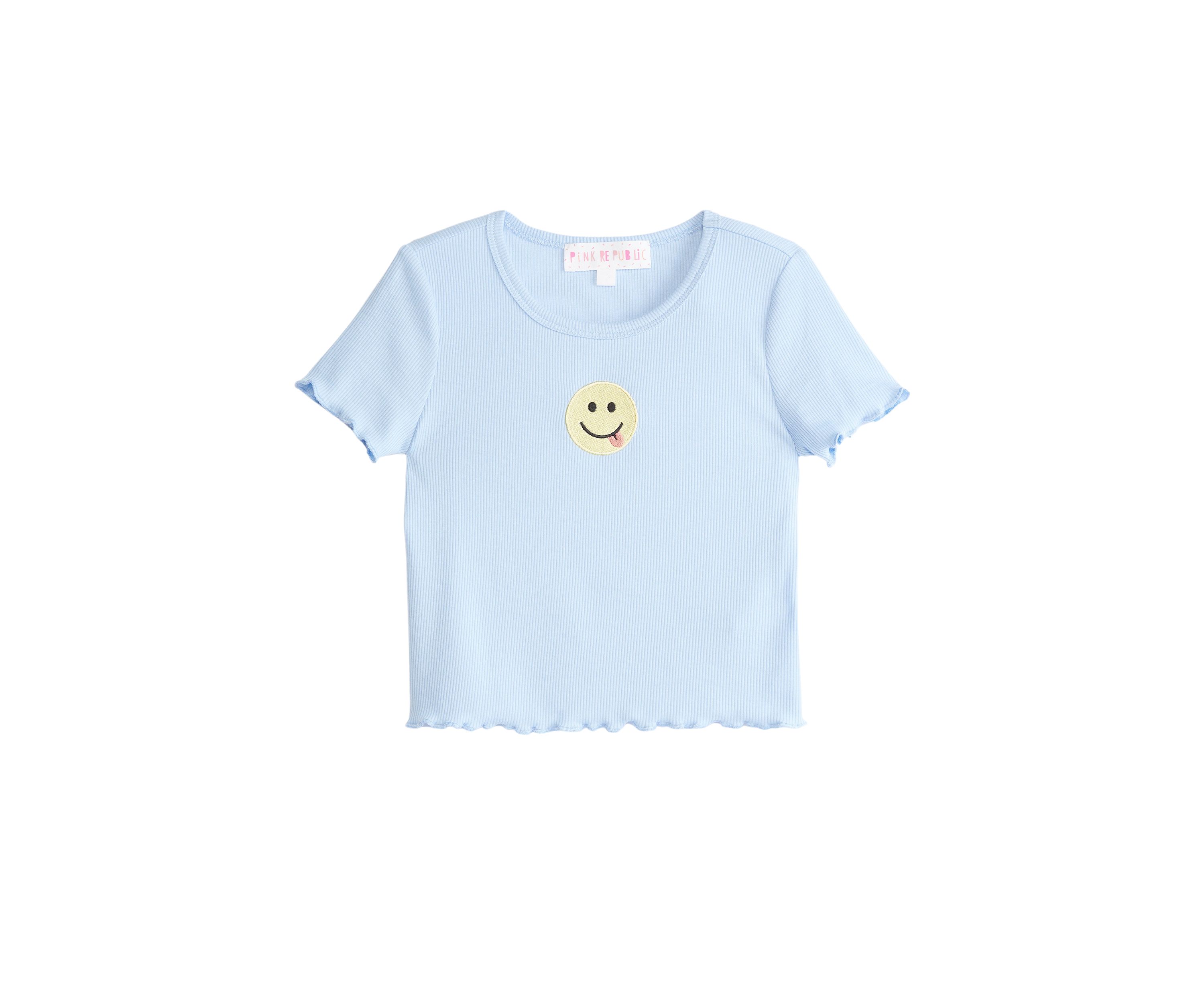 Girls 4-6x Short Sleeve Knit Top