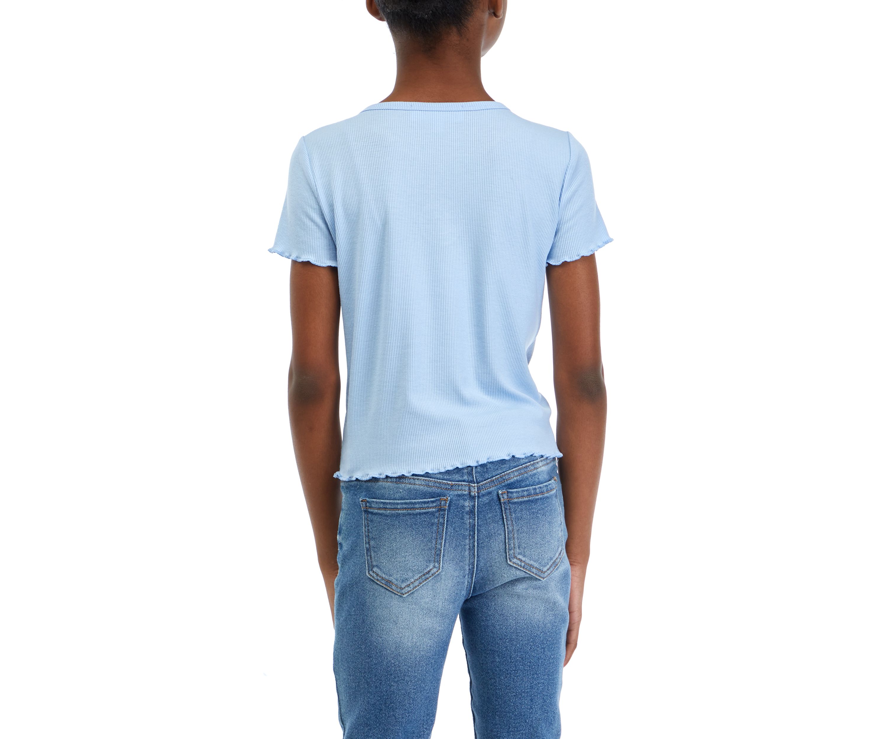 Girls 7-16 Short Sleeve Knit Top
