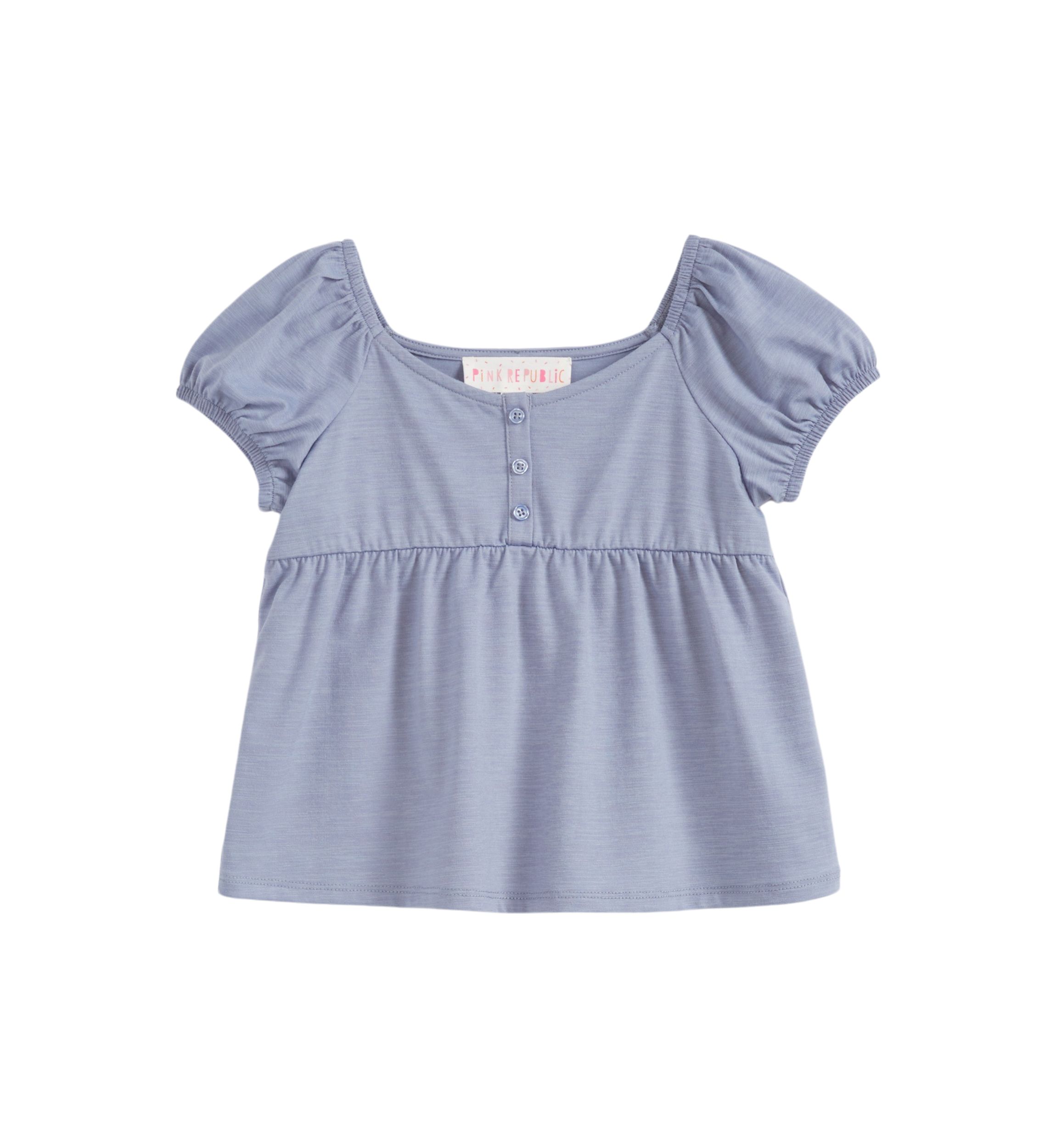 Girls 4-6x Button Front Top