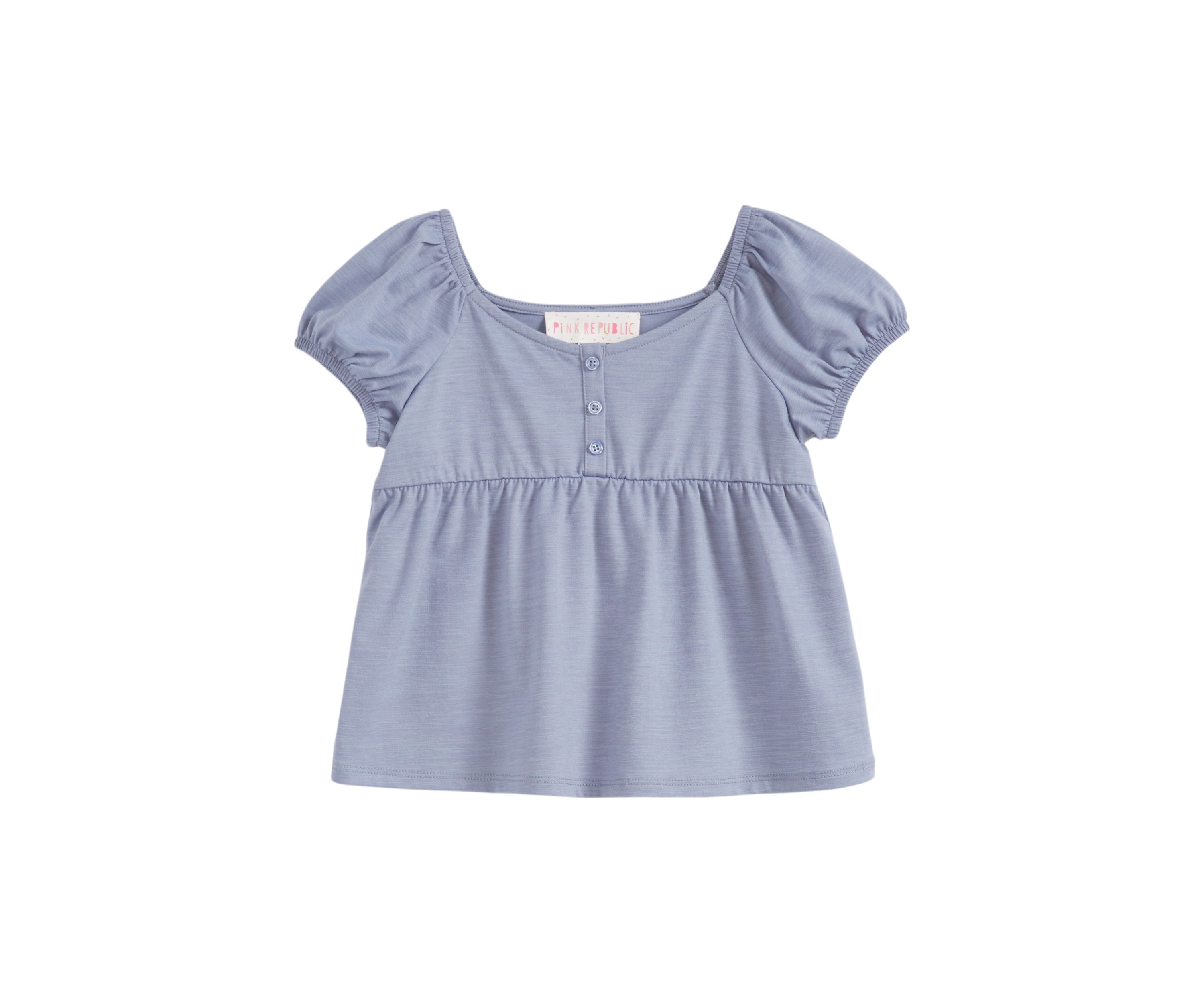 Girls 4-6x Button Front Top