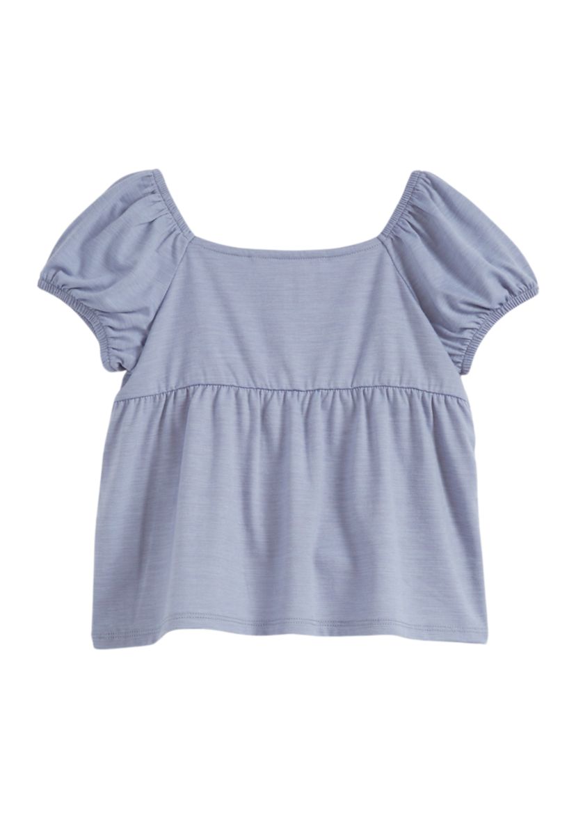 Girls 4-6x Button Front Top