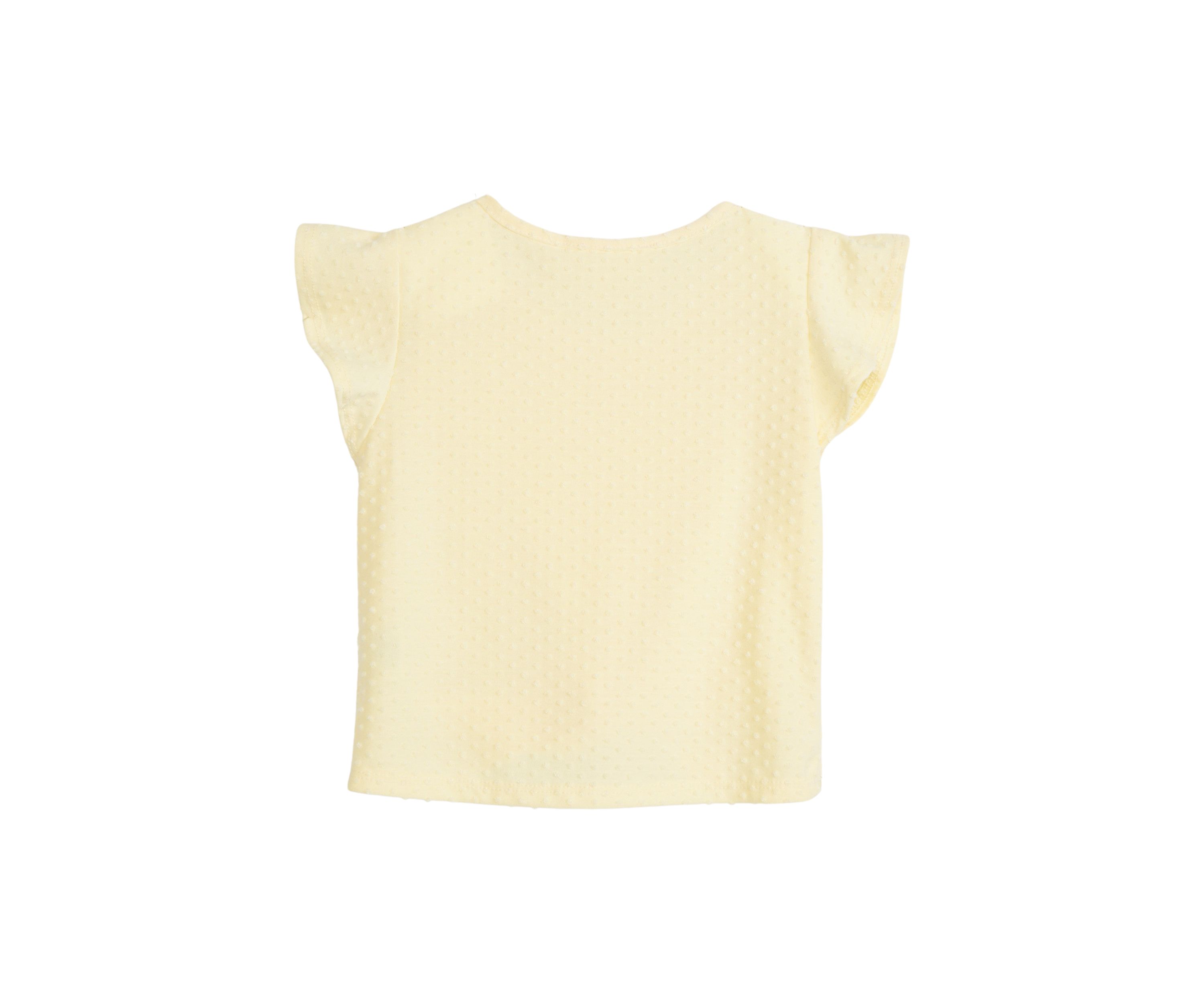 Girls 4-6x Twist Front Flutter Sleeve Top