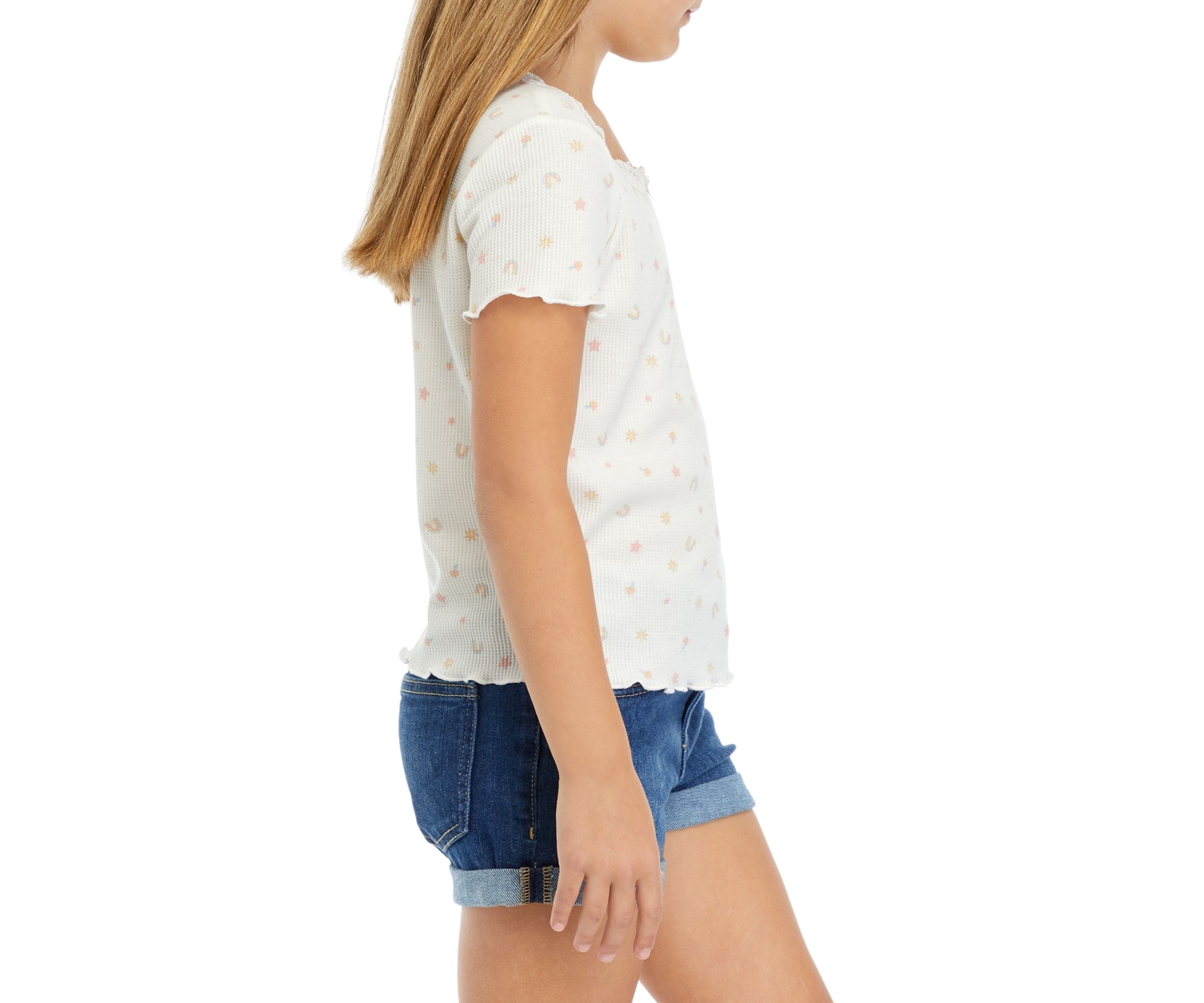 Girls 7-16 Lace Scoop Neck Top