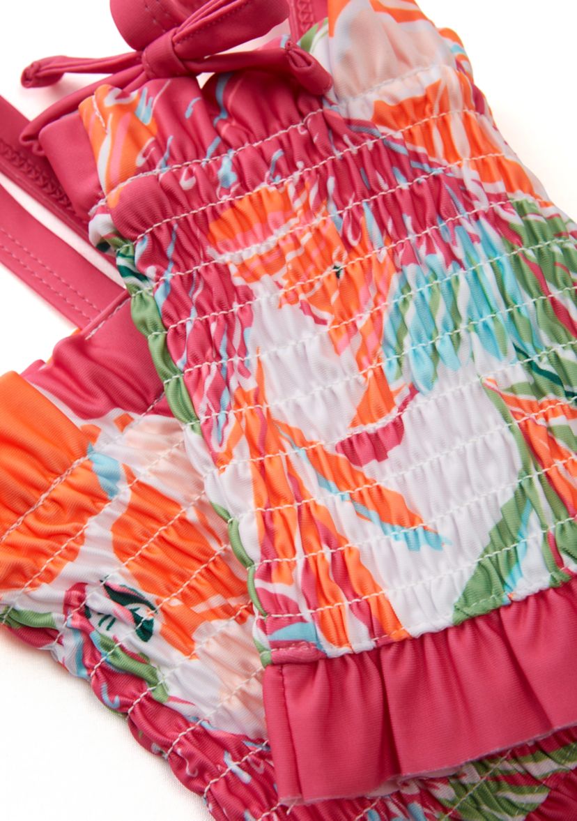 Girls 4-6x Floral Printed 2 Piece Swimsuit