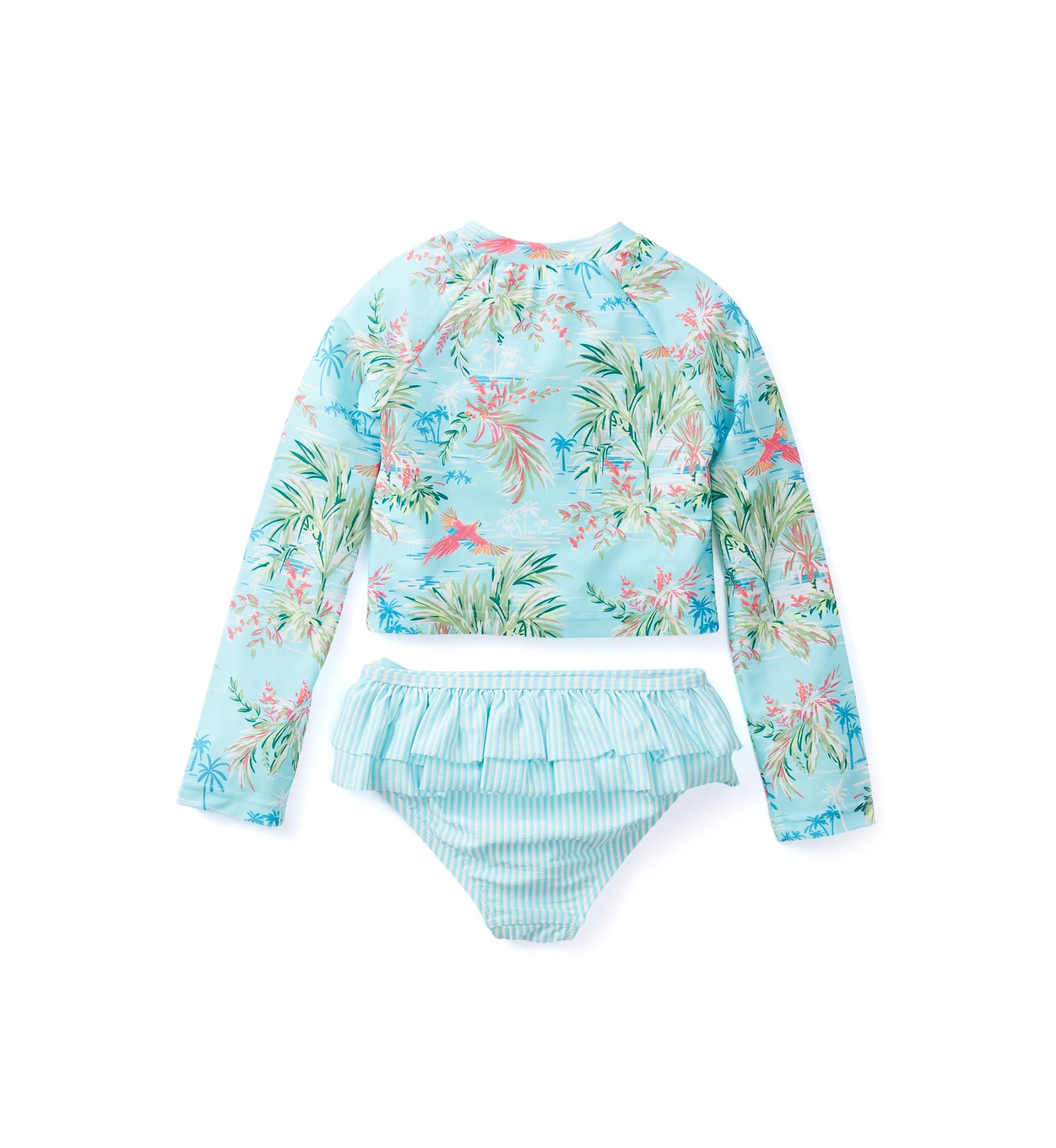 Girls 4-6x 2-Piece Printed Rash Guard 