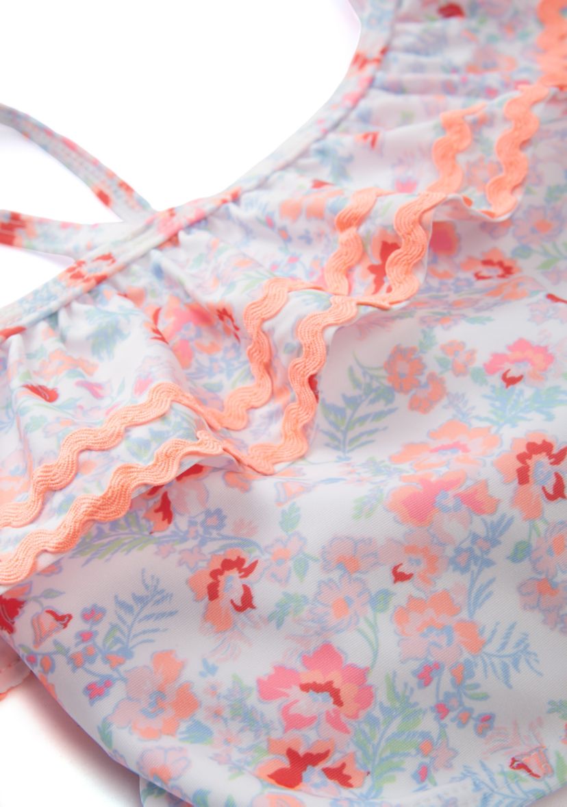 Girls 7-16 Printed 2-Piece Swimsuit 