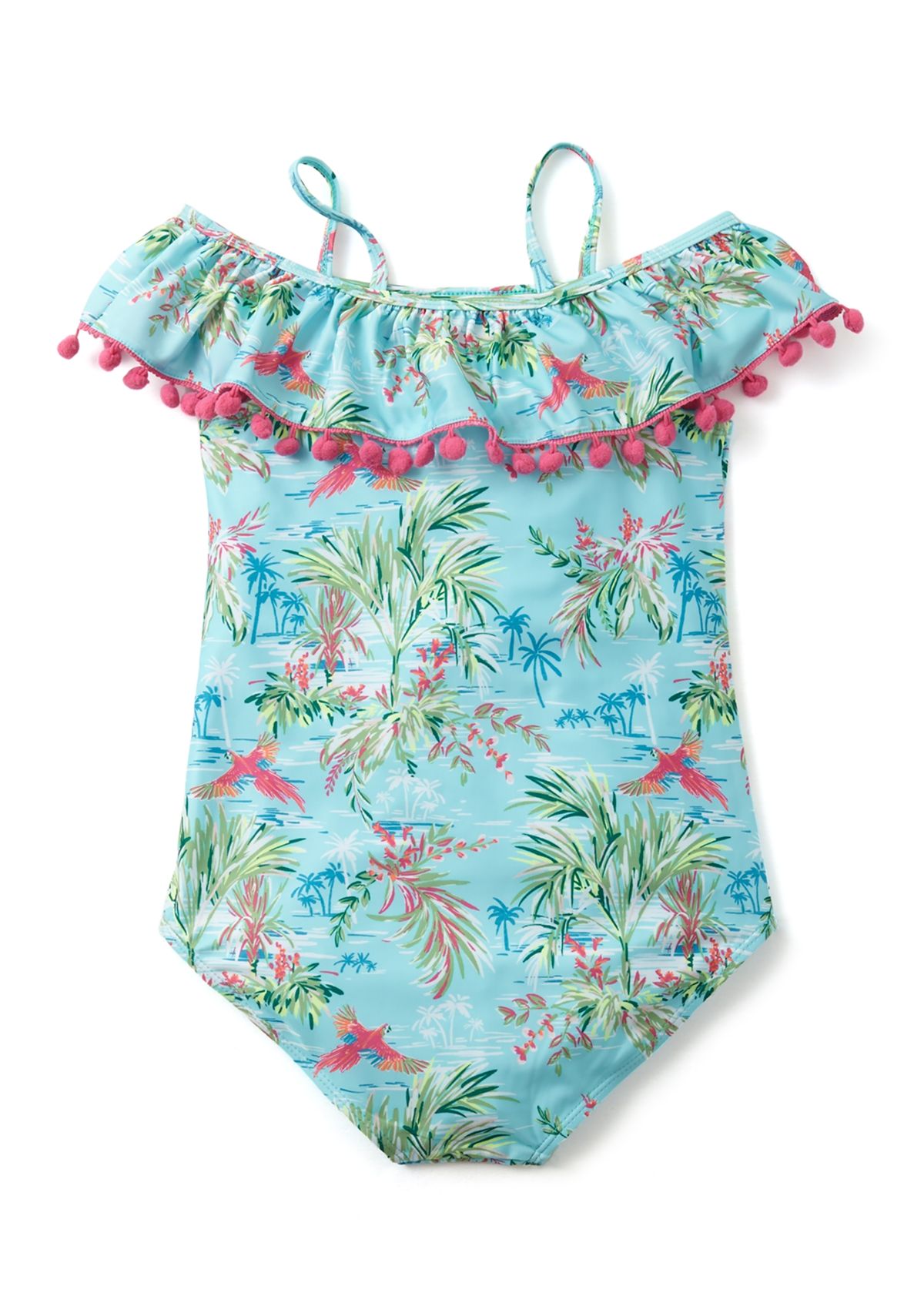 Girls 7-16 Printed One Piece Swimsuit 