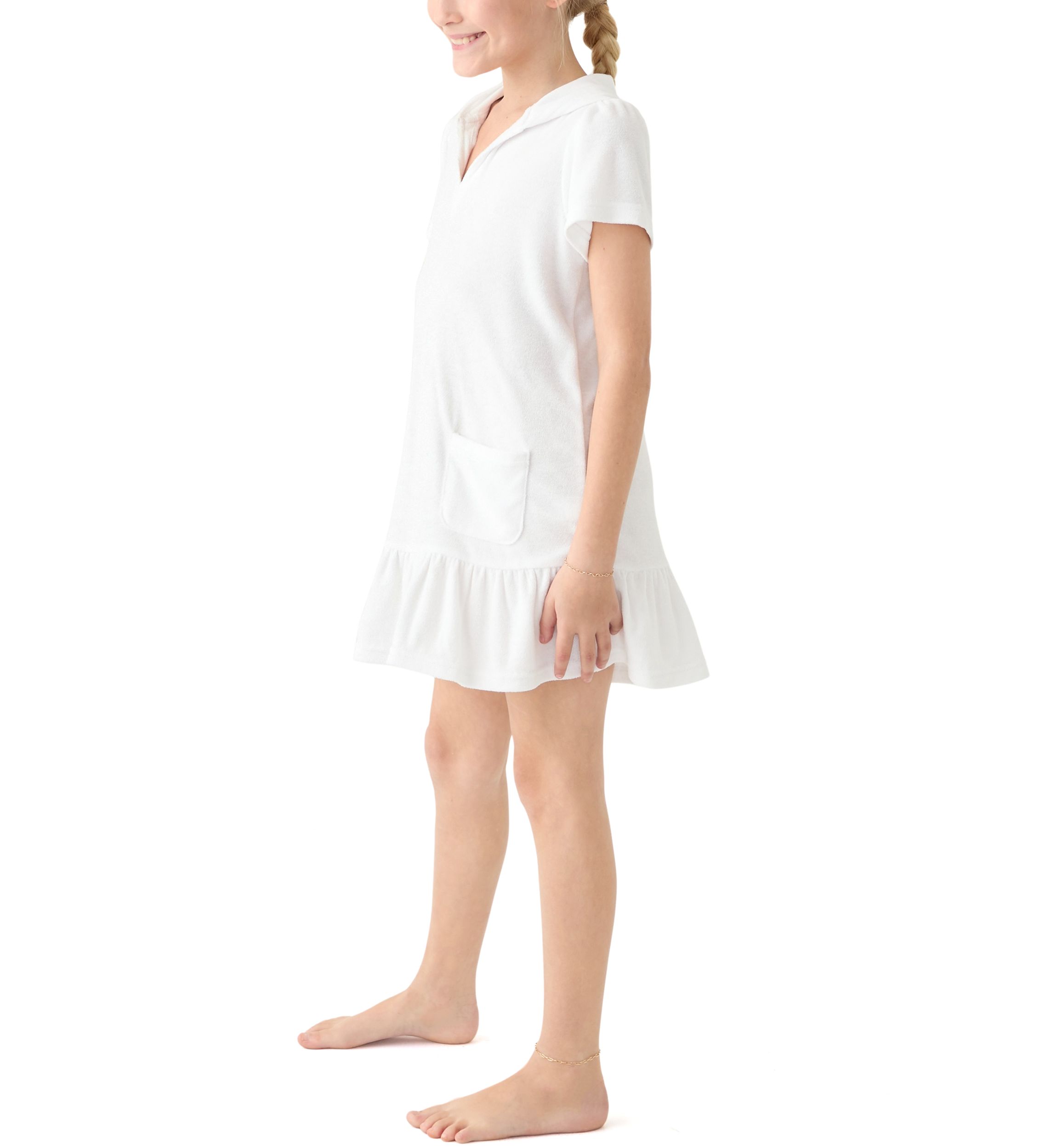 Girls 7-16 French Terry Swim Cover Up