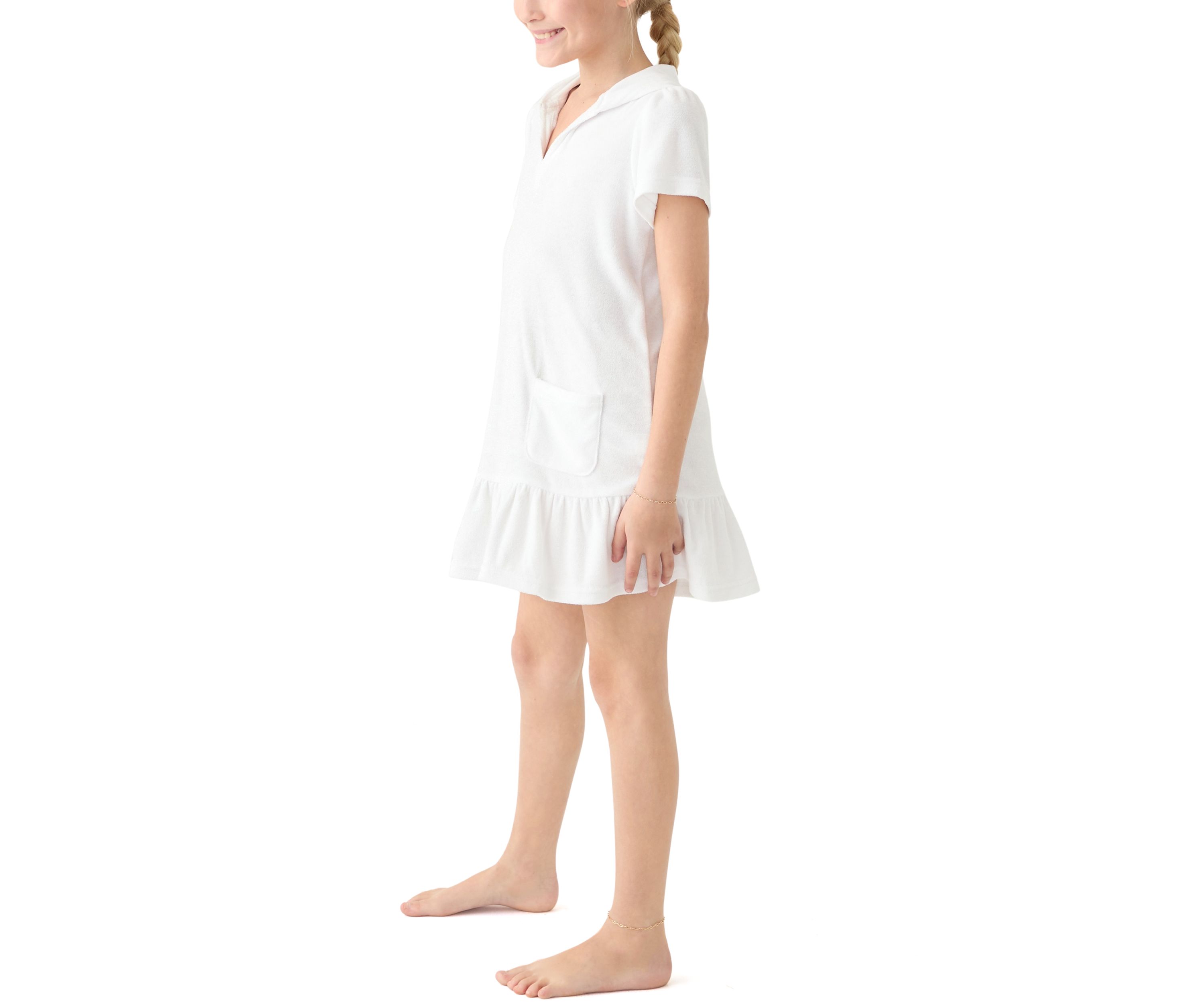 Girls 7-16 French Terry Swim Cover Up